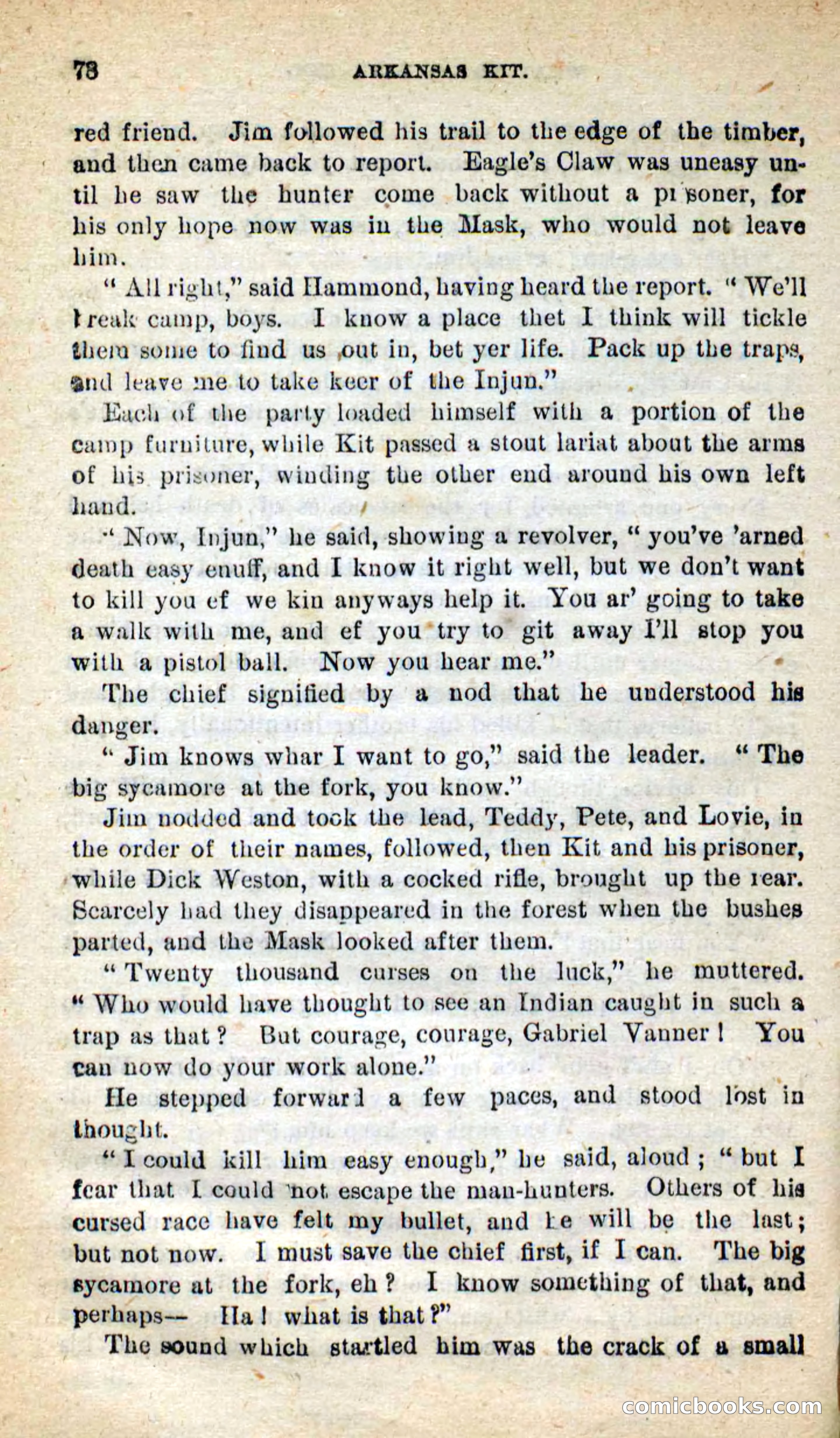 Beadle's New Dime Novels: Arkansas Kit — page 74 of 100
