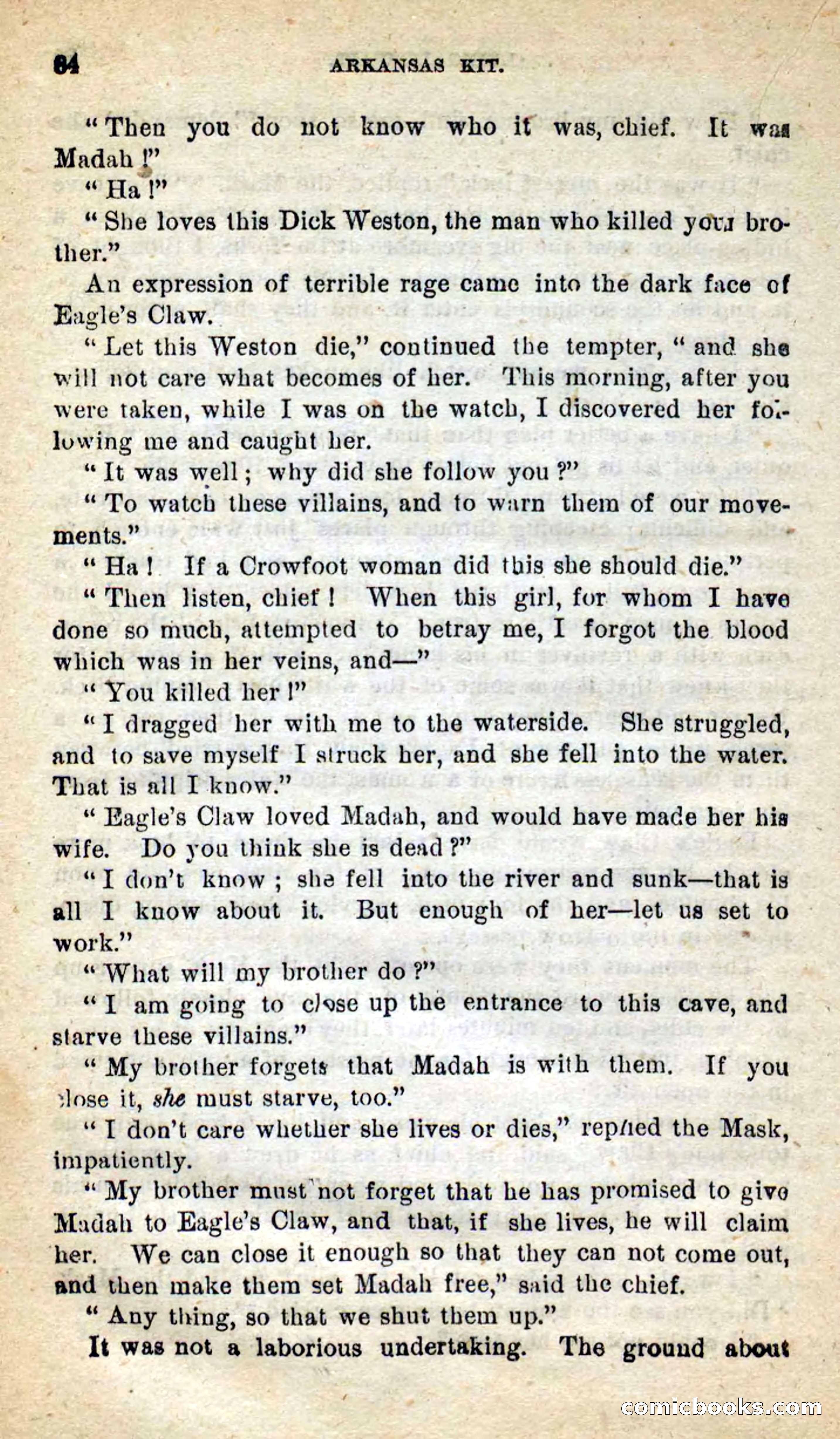 Beadle's New Dime Novels: Arkansas Kit — page 80 of 100
