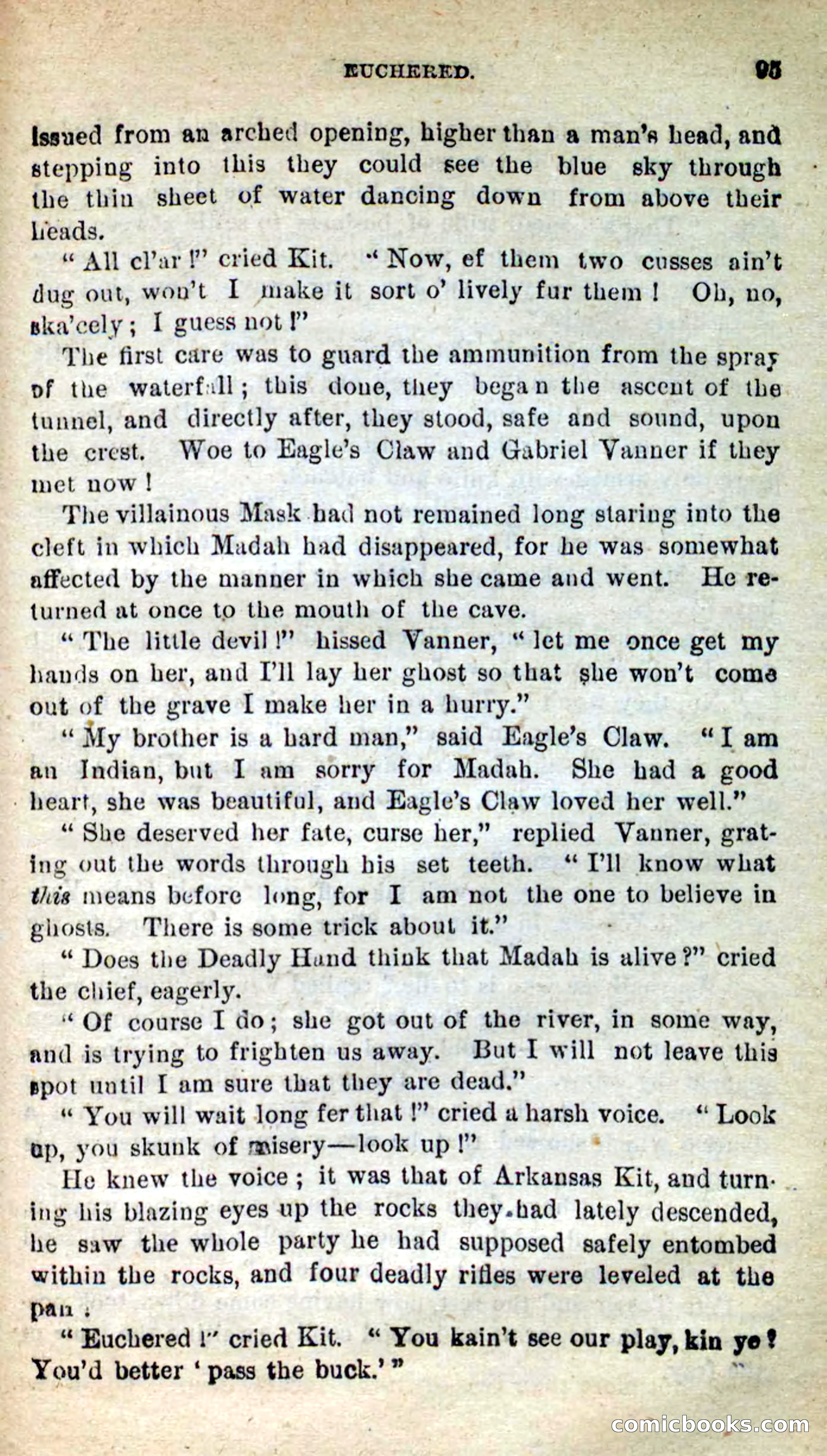Beadle's New Dime Novels: Arkansas Kit — page 91 of 100