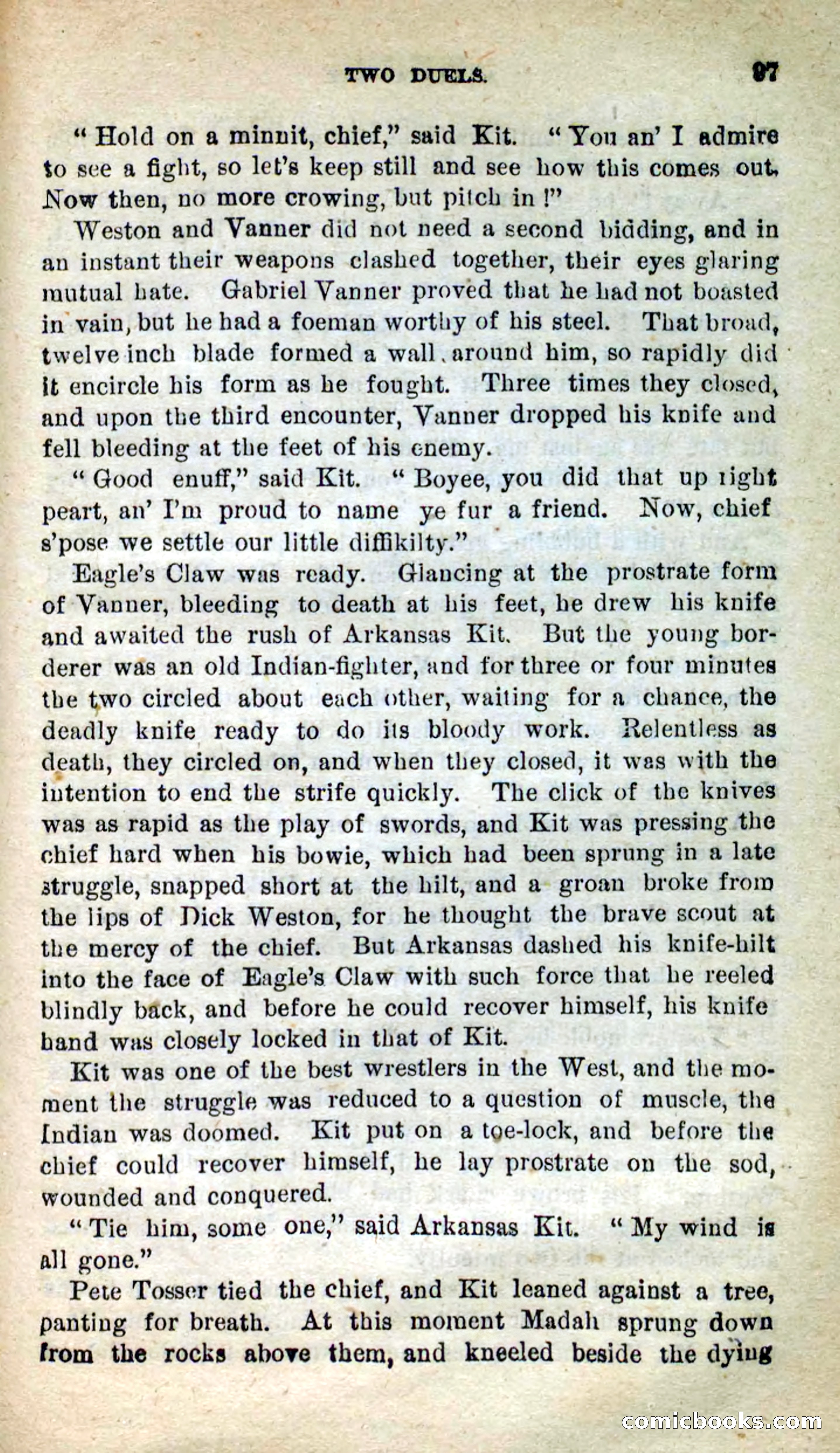 Beadle's New Dime Novels: Arkansas Kit — page 93 of 100