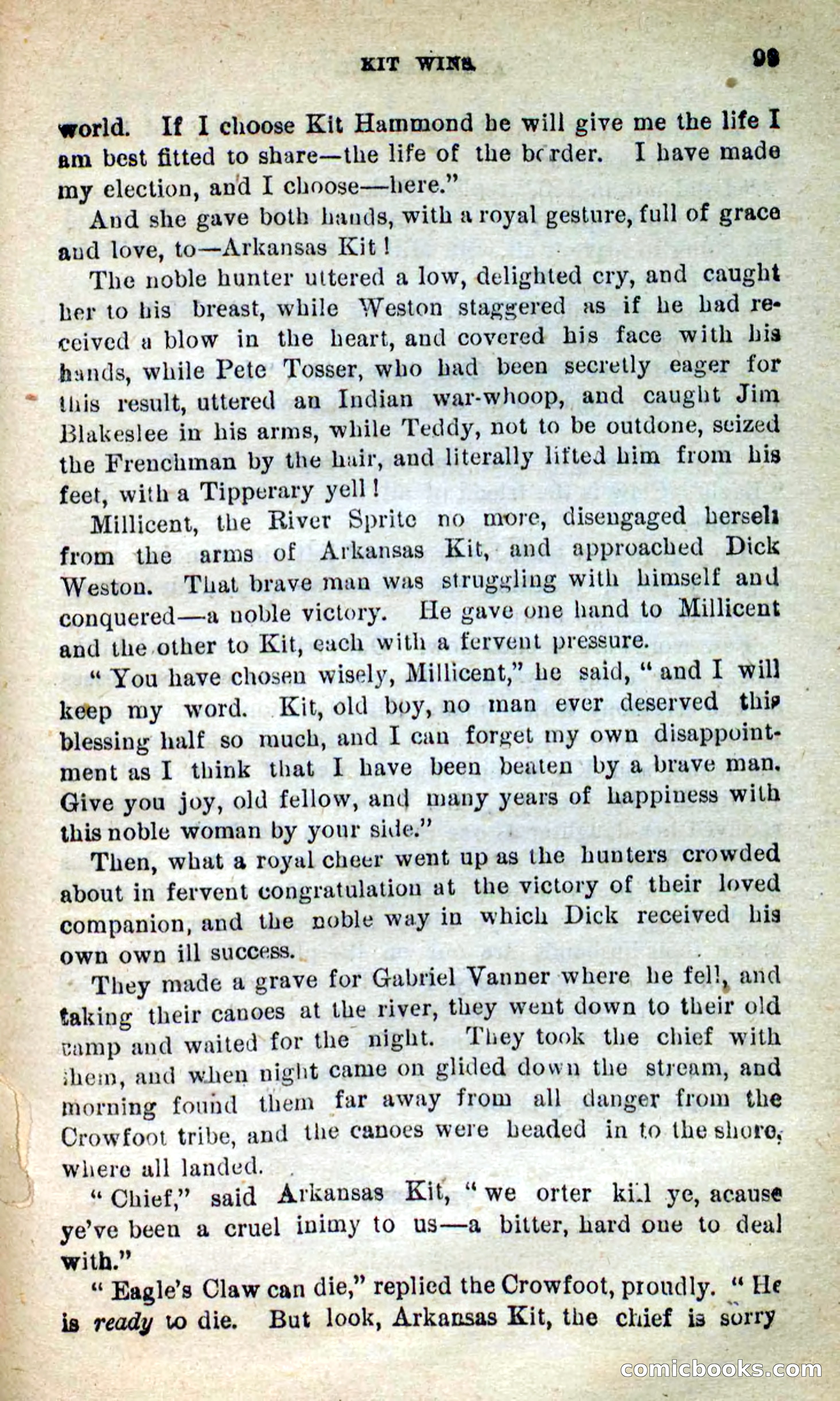 Beadle's New Dime Novels: Arkansas Kit — page 95 of 100