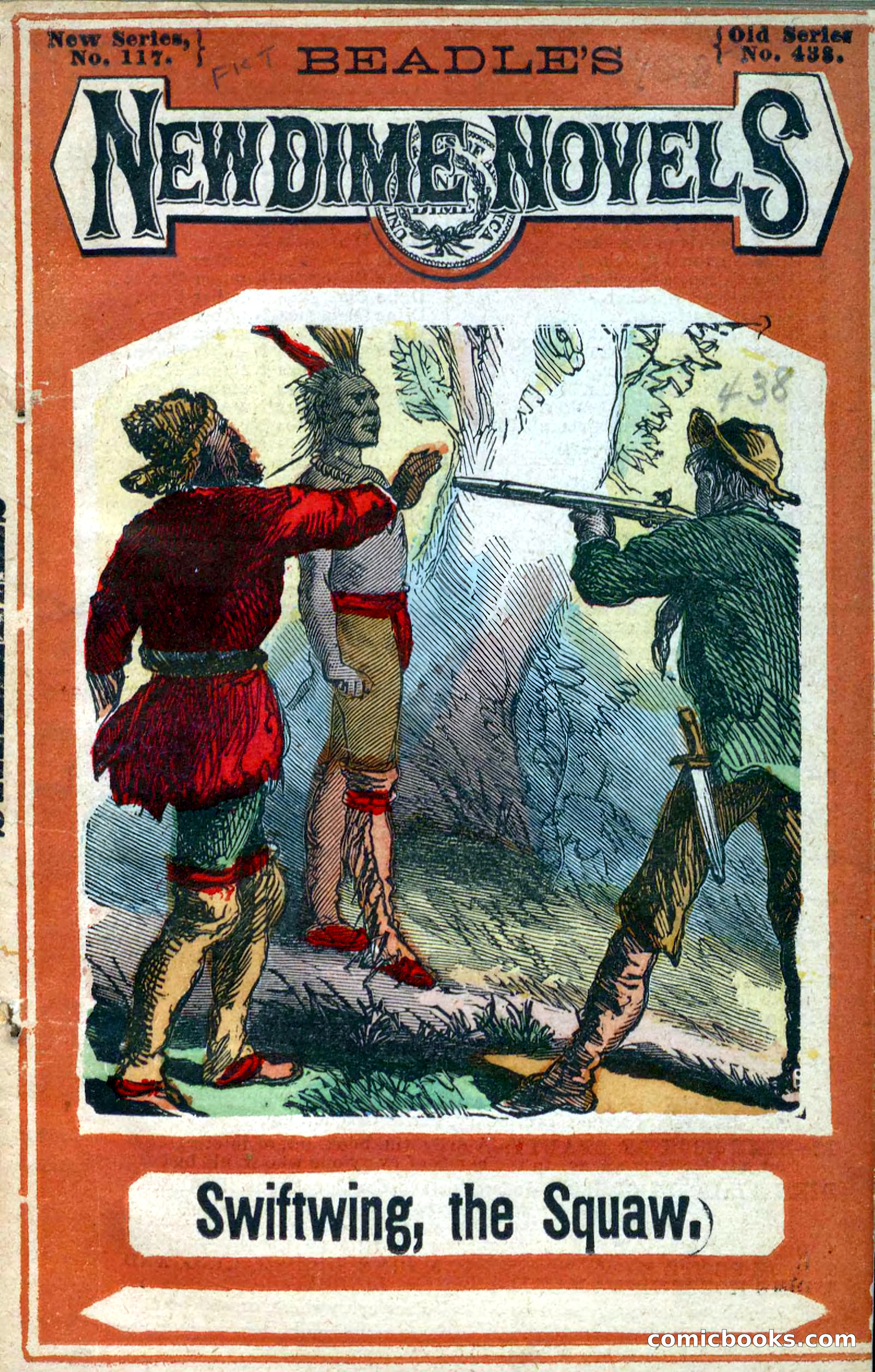 Beadle's New Dime Novels: Swiftwing, the Squaw — page 1 of 99
