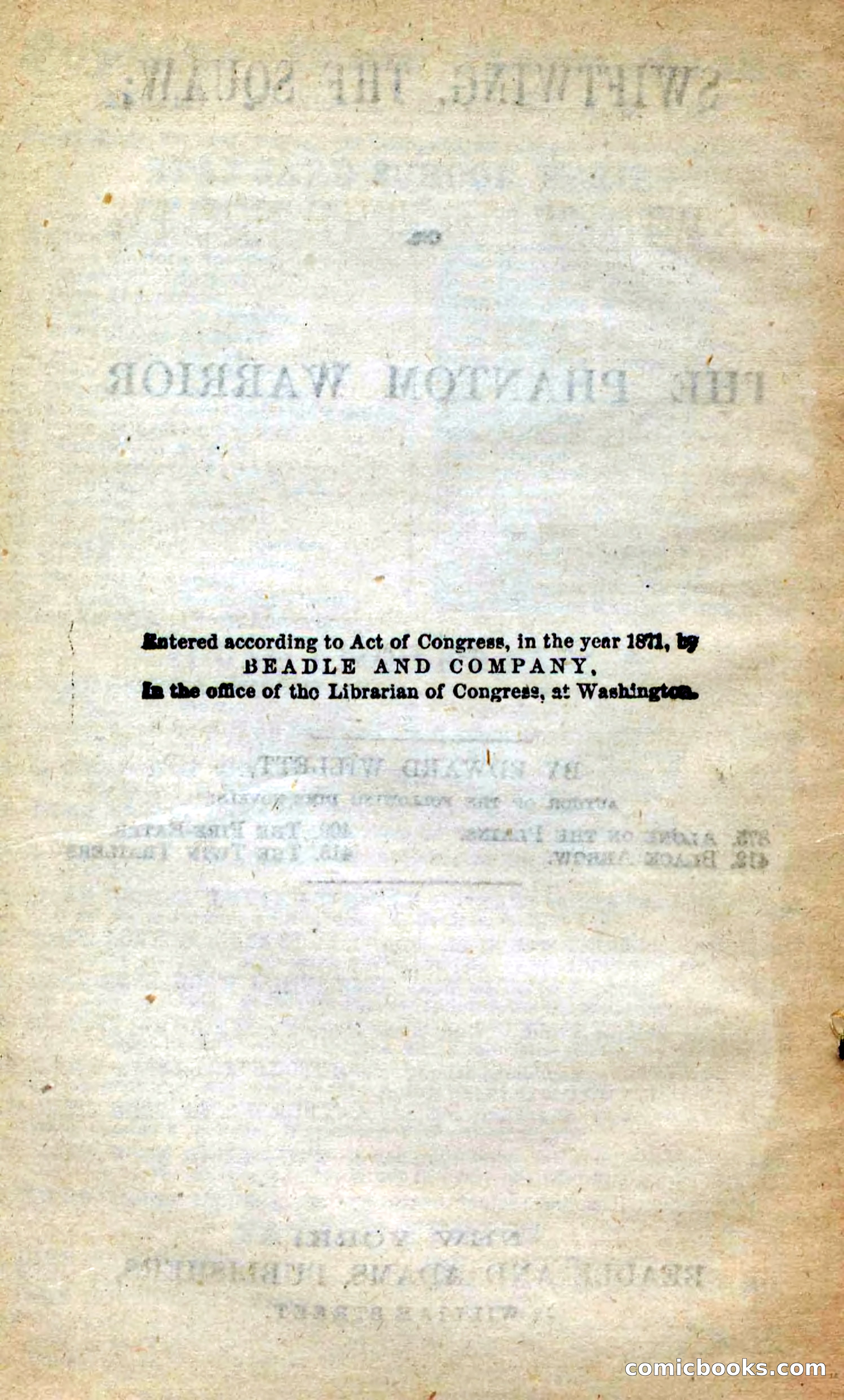 Beadle's New Dime Novels: Swiftwing, the Squaw — page 4 of 99