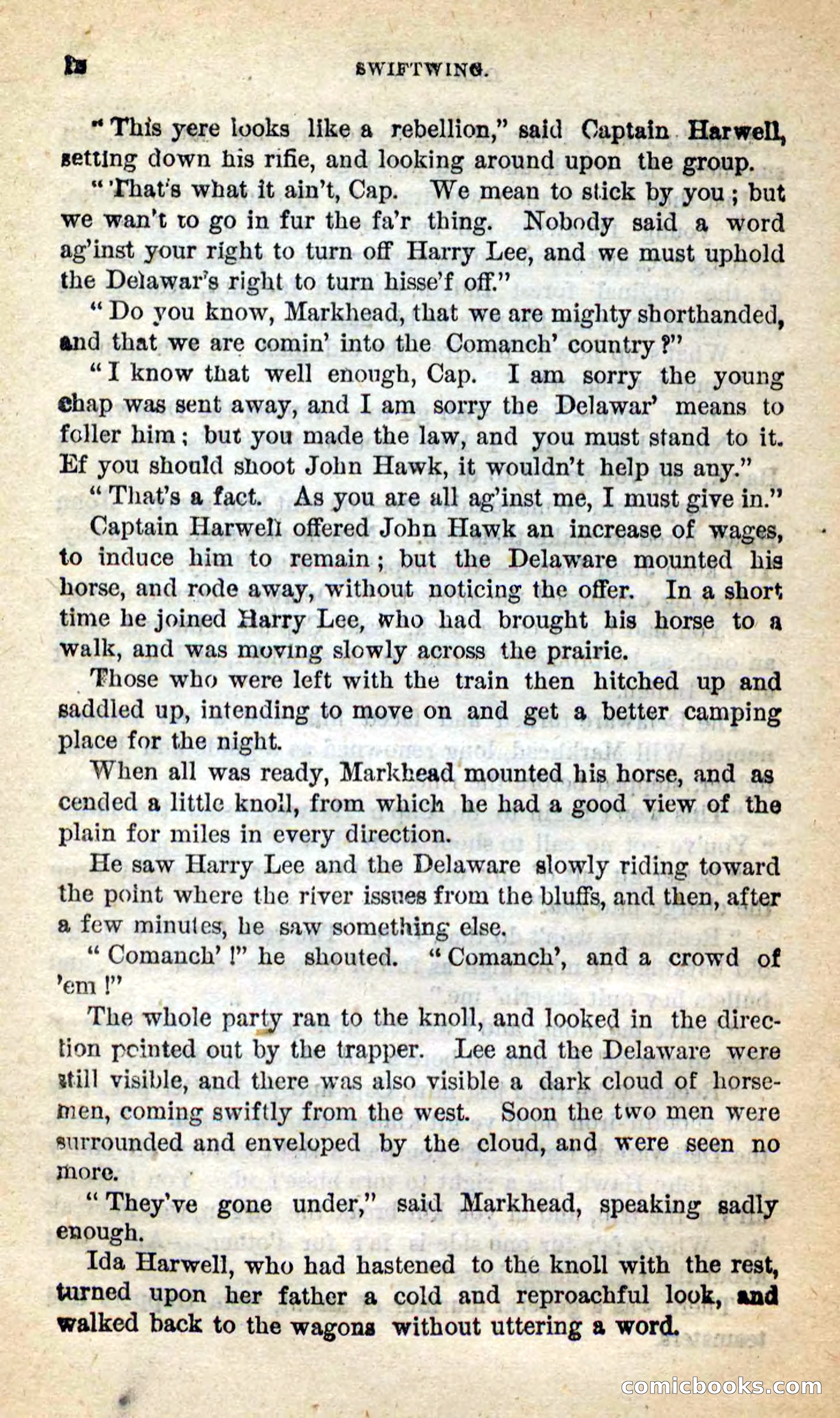 Beadle's New Dime Novels: Swiftwing, the Squaw — page 8 of 99