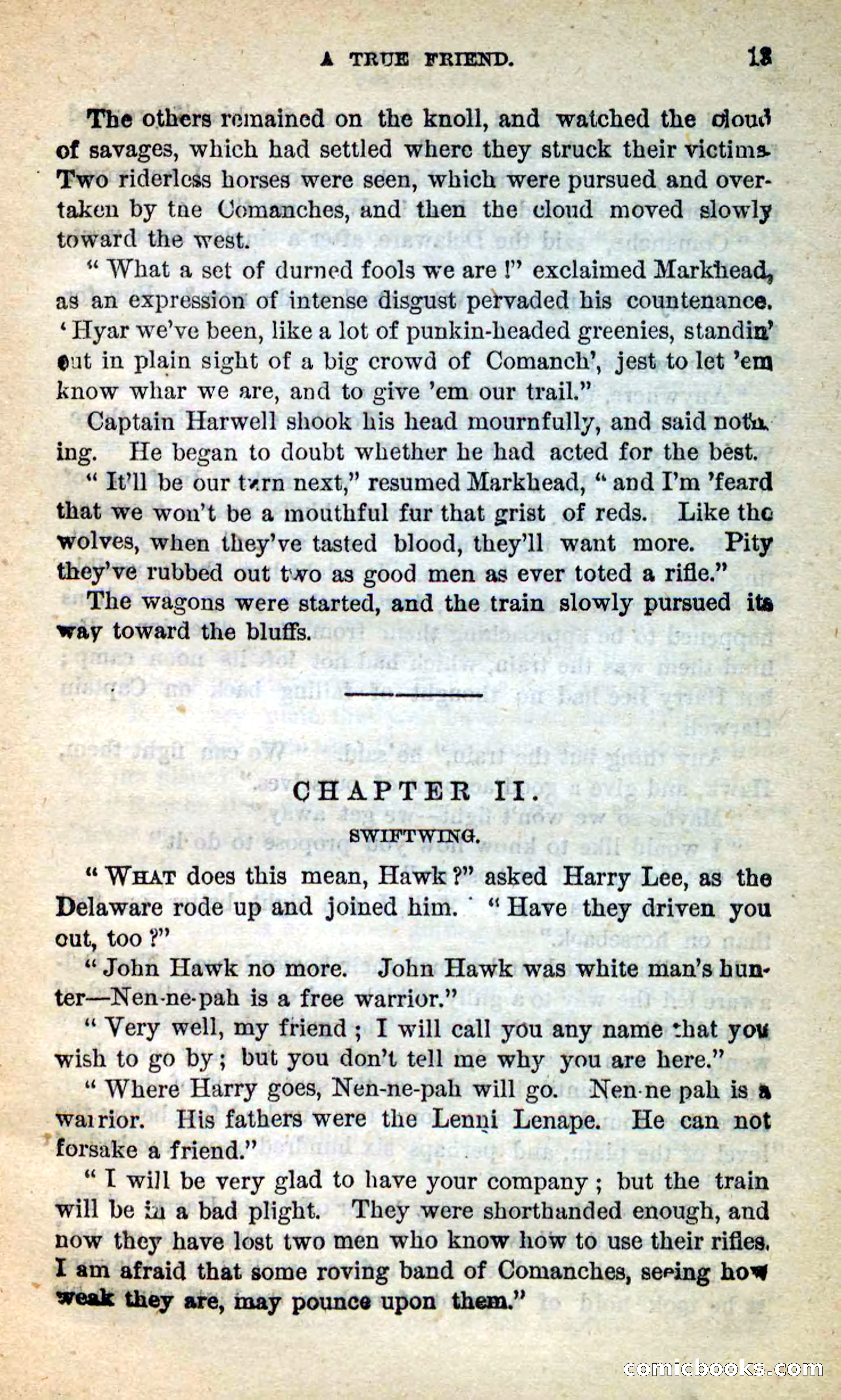 Beadle's New Dime Novels: Swiftwing, the Squaw — page 9 of 99