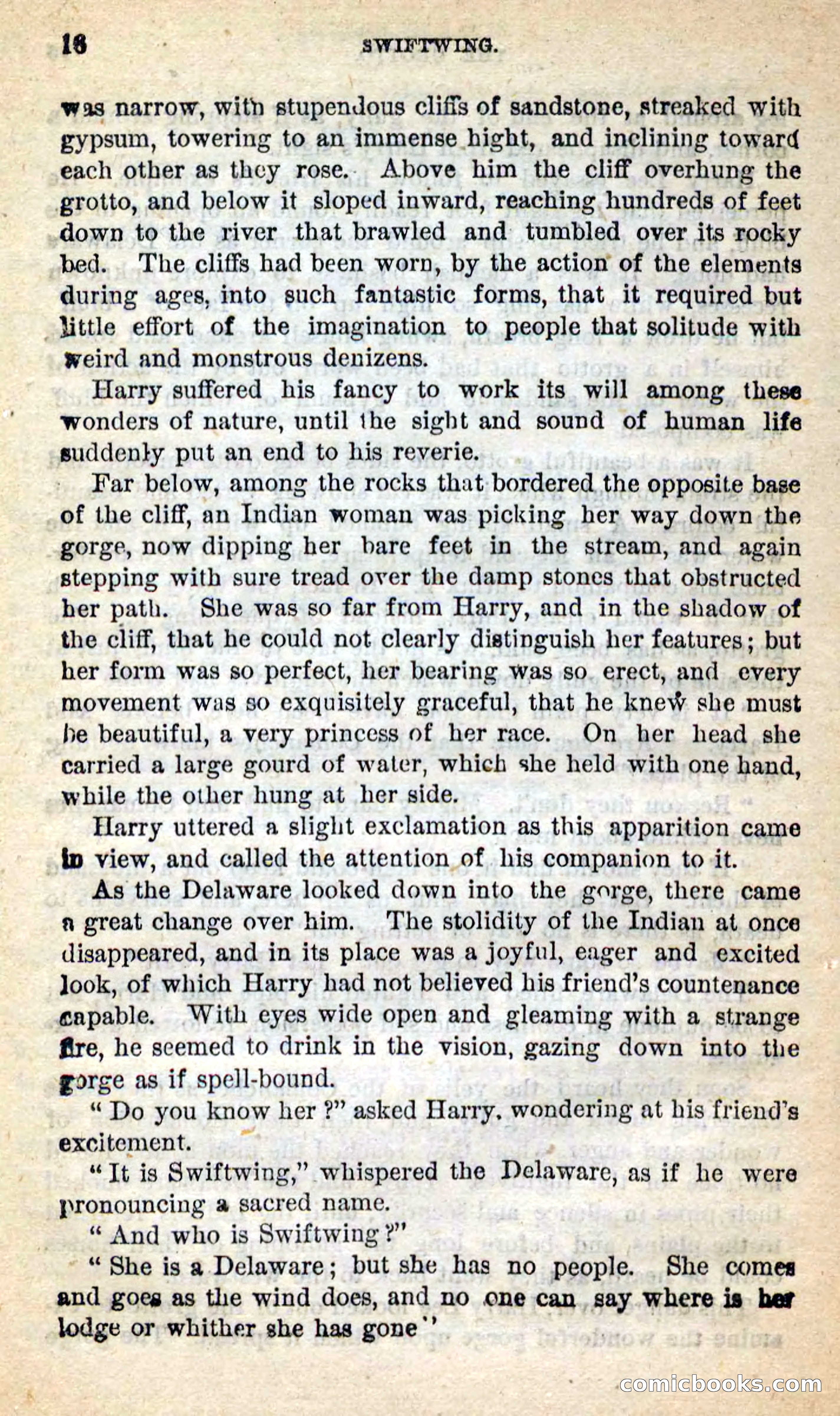 Beadle's New Dime Novels: Swiftwing, the Squaw — page 12 of 99