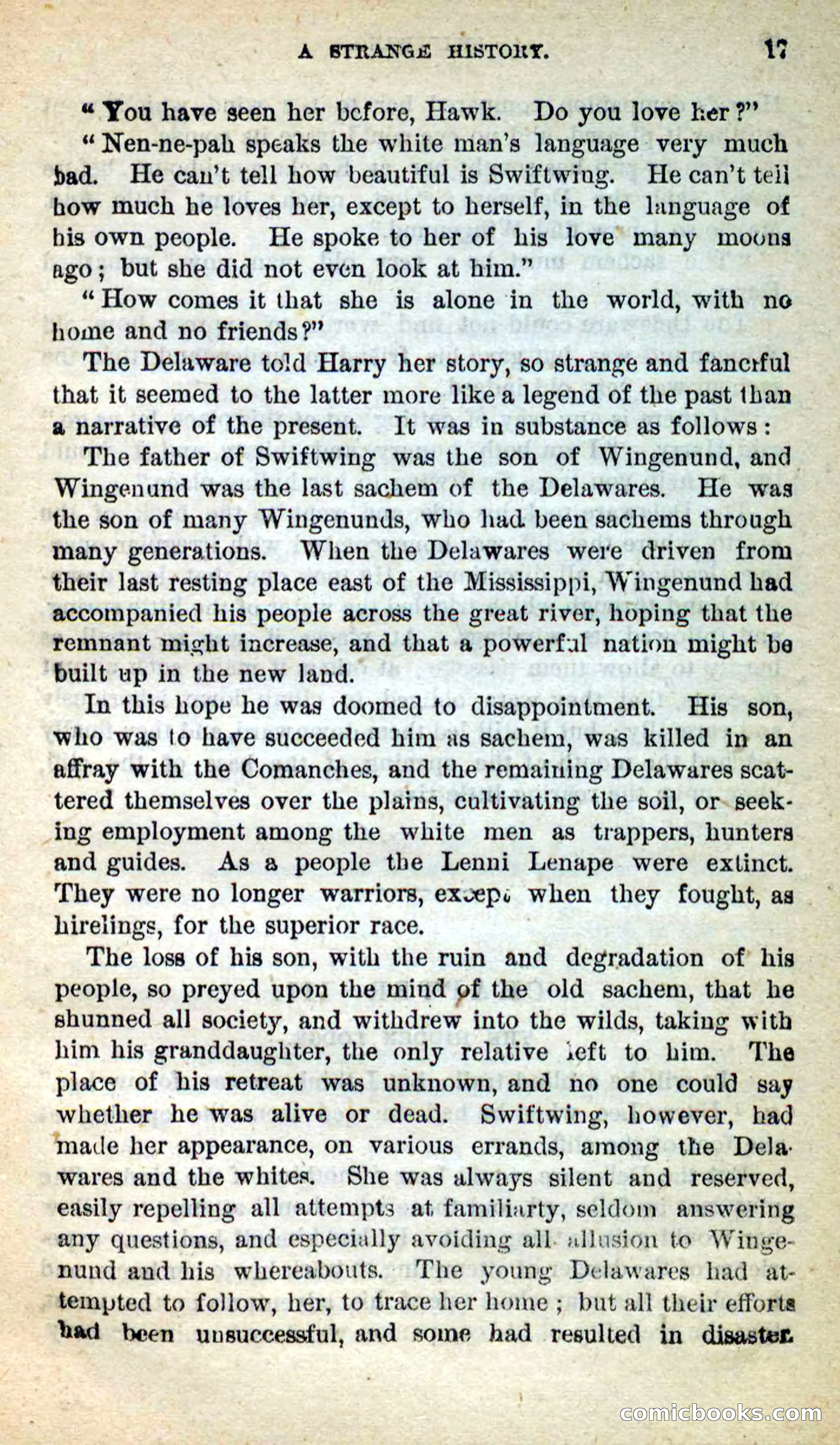 Beadle's New Dime Novels: Swiftwing, the Squaw — page 13 of 99