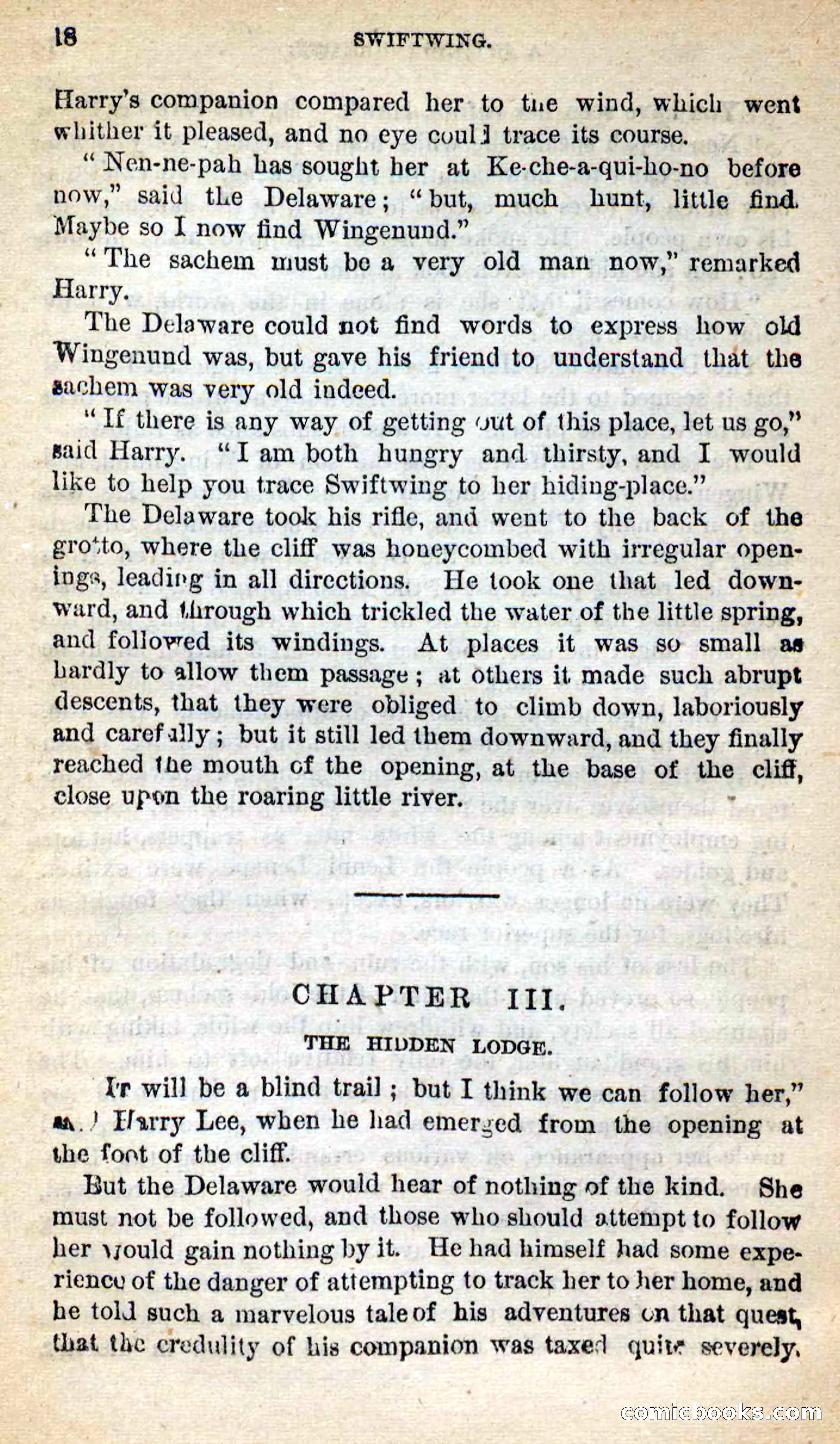Beadle's New Dime Novels: Swiftwing, the Squaw — page 14 of 99