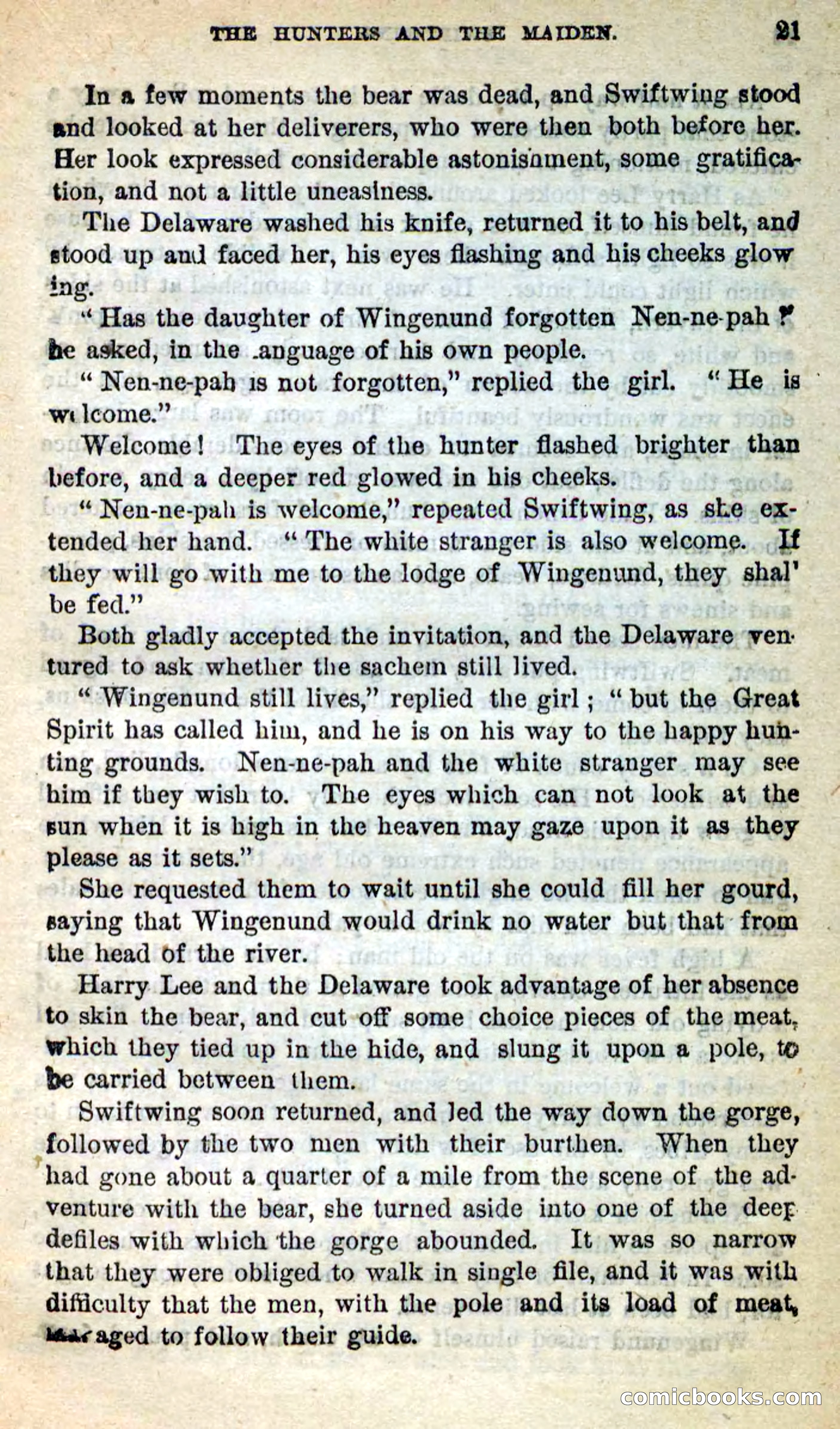 Beadle's New Dime Novels: Swiftwing, the Squaw — page 17 of 99