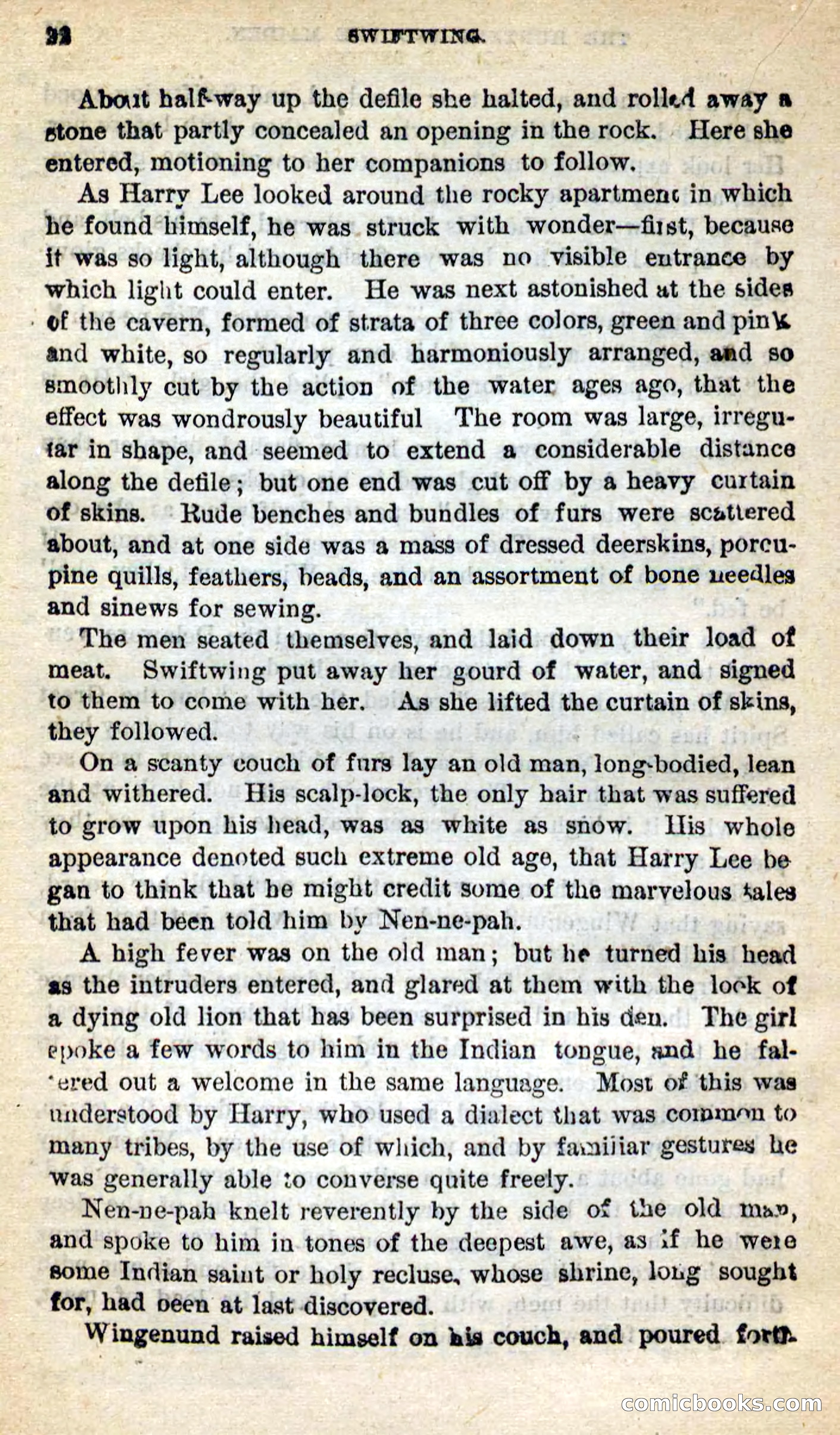Beadle's New Dime Novels: Swiftwing, the Squaw — page 18 of 99