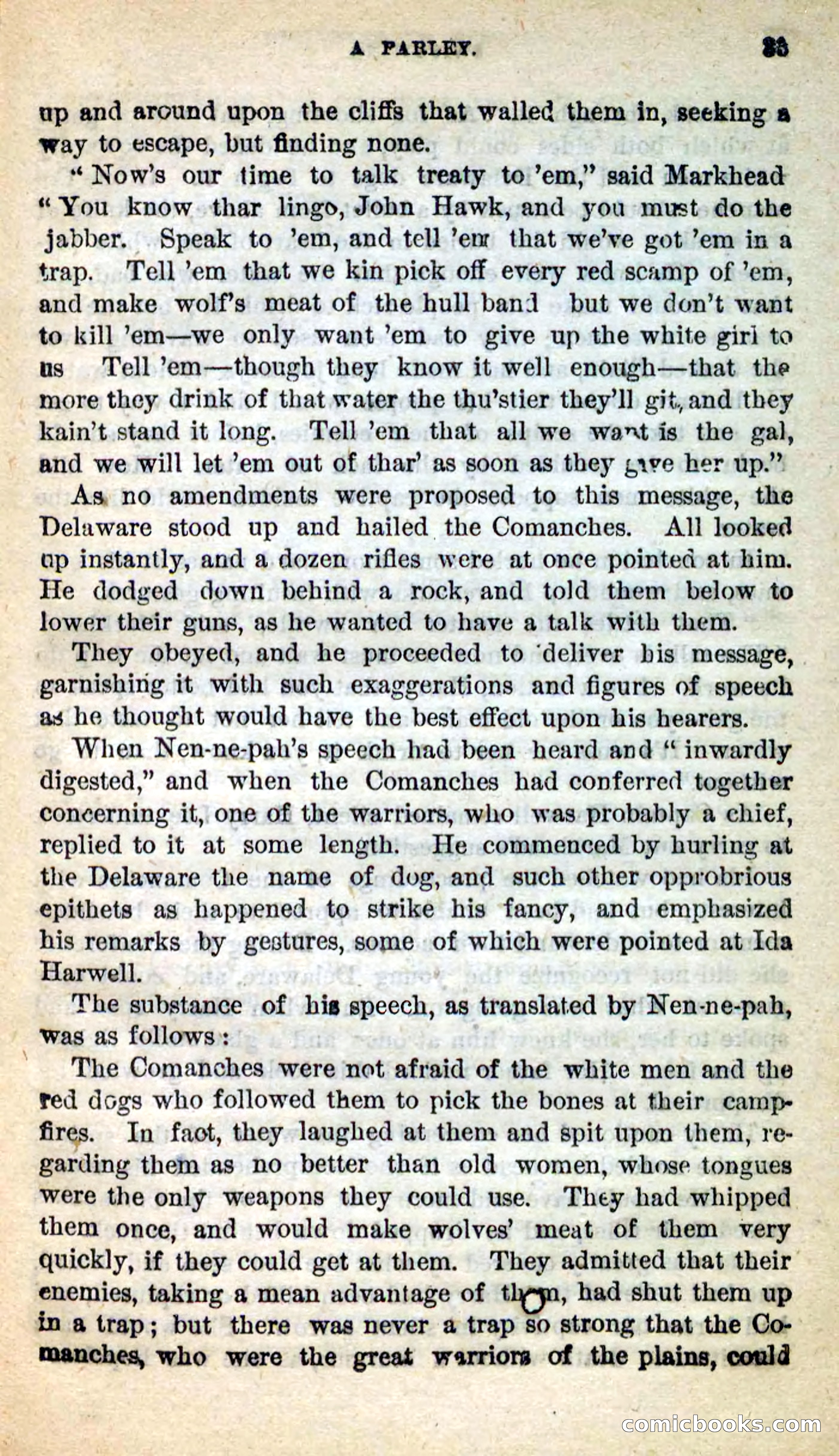 Beadle's New Dime Novels: Swiftwing, the Squaw — page 29 of 99