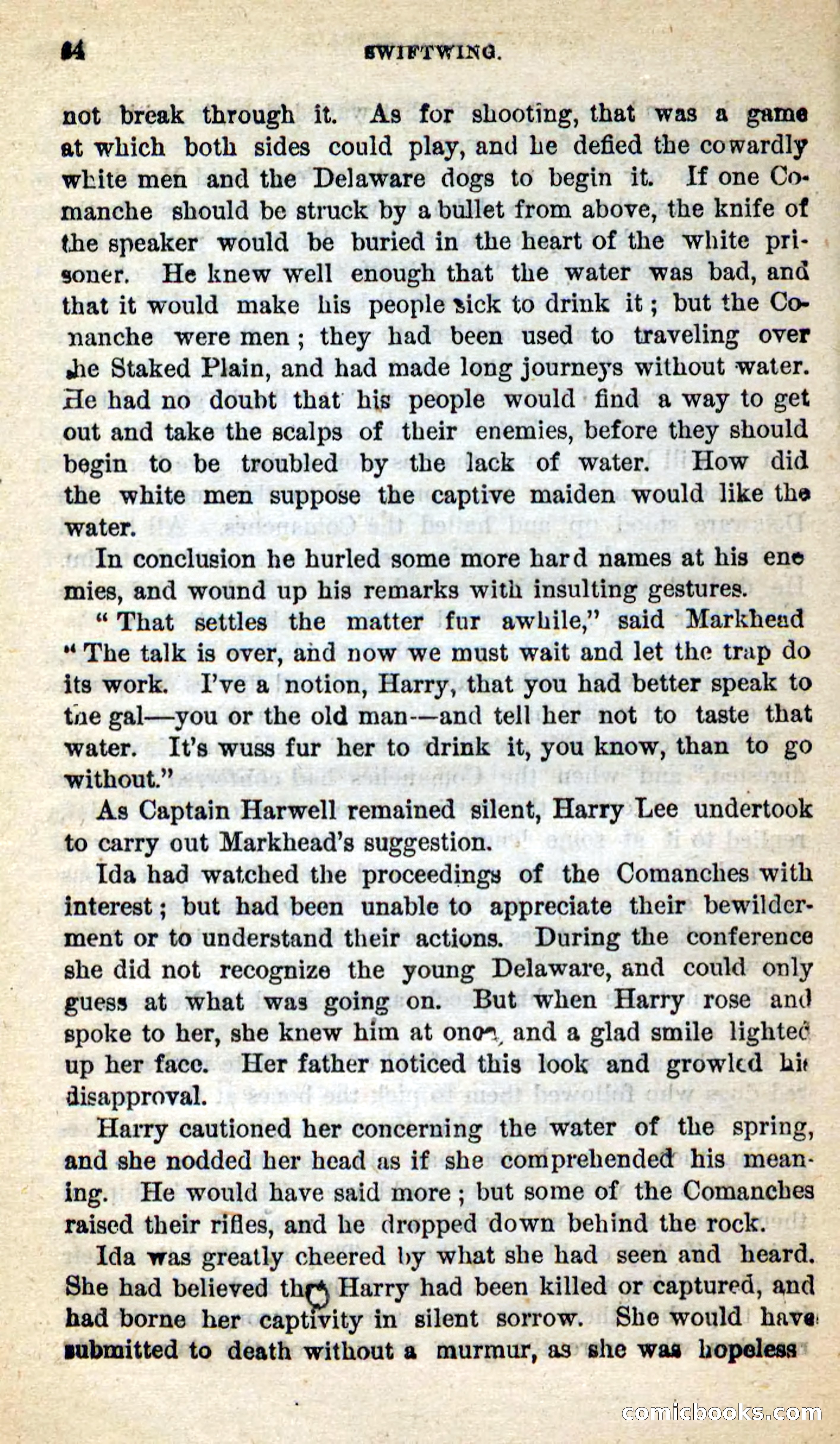 Beadle's New Dime Novels: Swiftwing, the Squaw — page 30 of 99