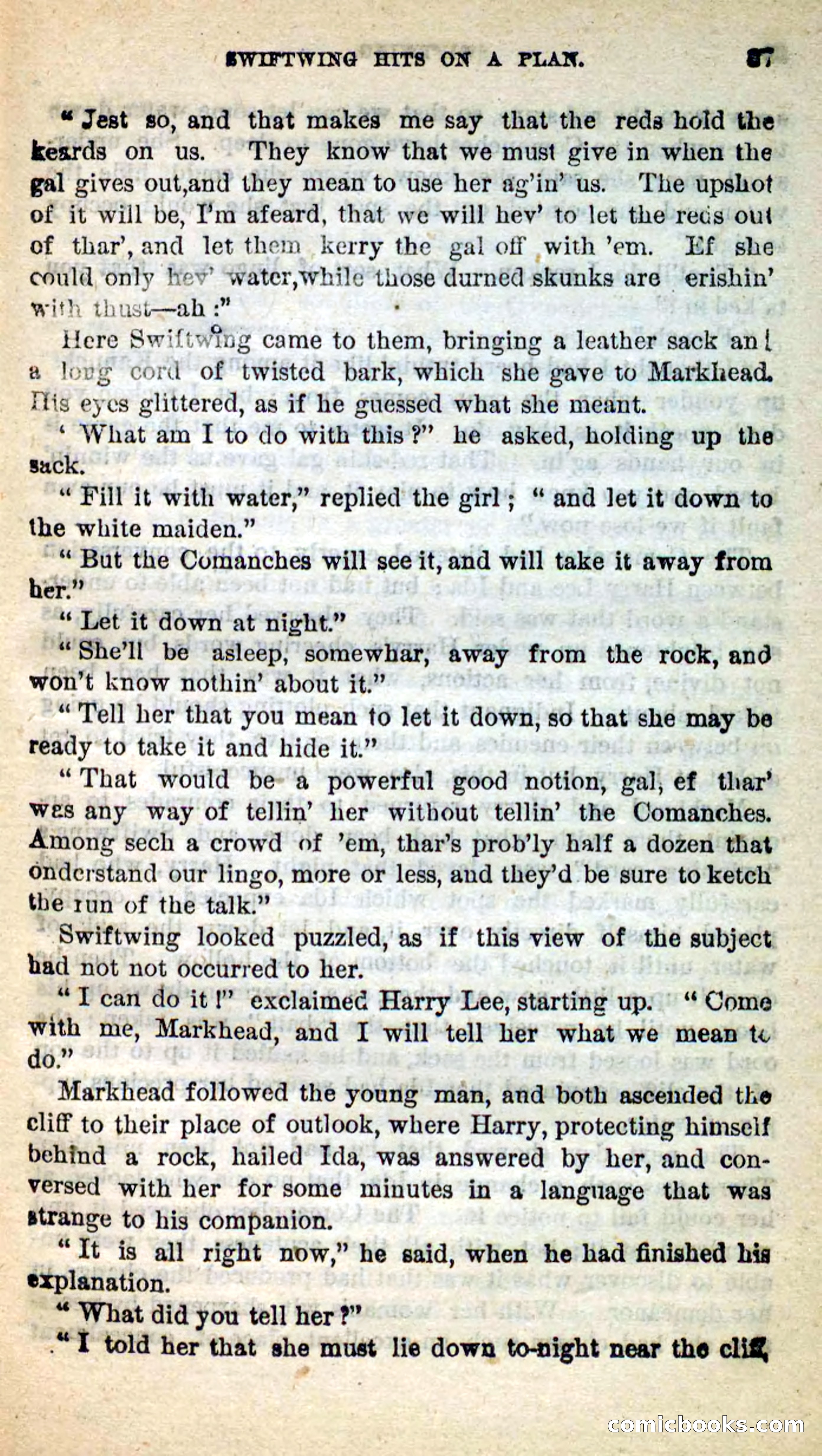 Beadle's New Dime Novels: Swiftwing, the Squaw — page 33 of 99