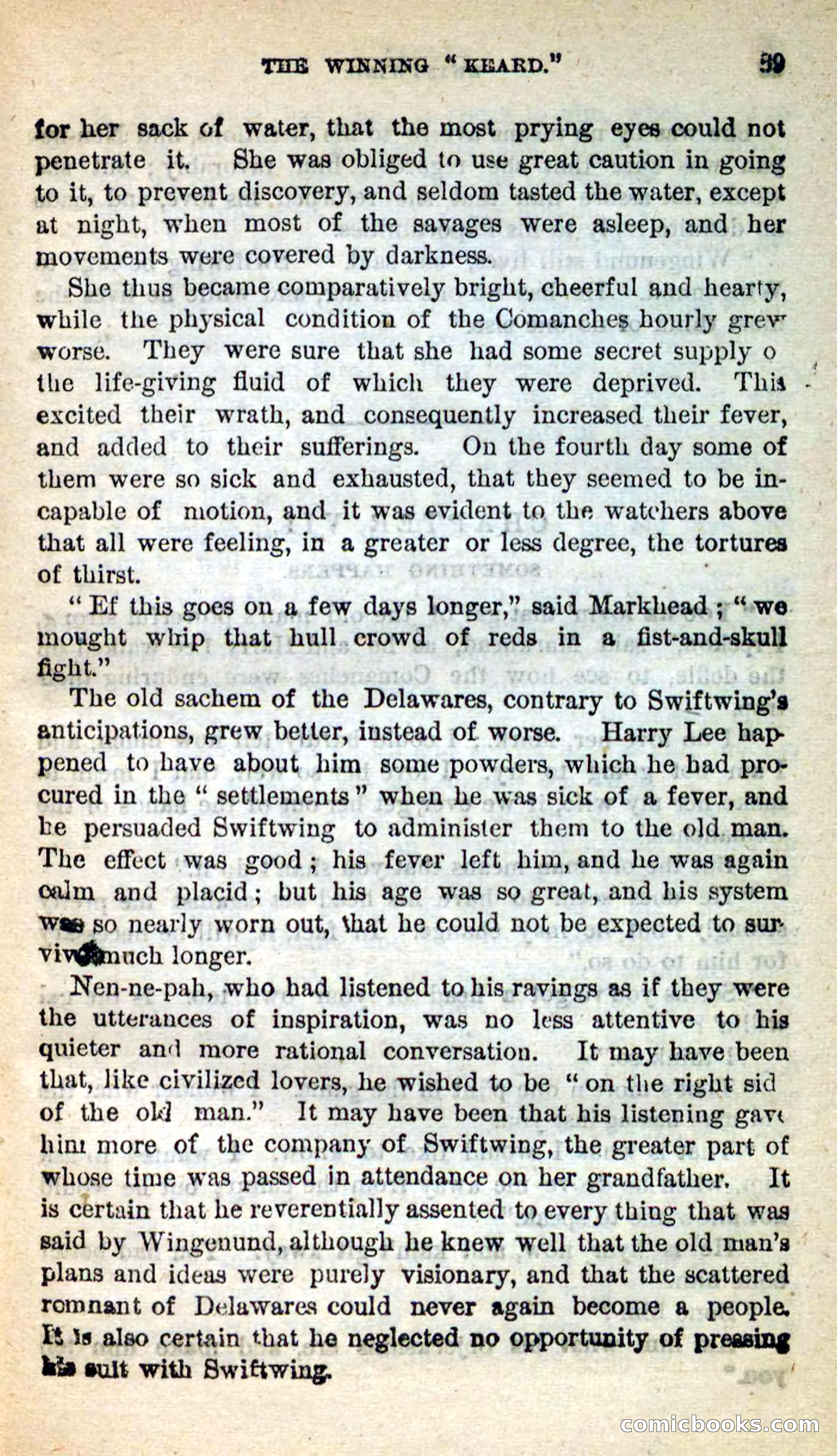 Beadle's New Dime Novels: Swiftwing, the Squaw — page 35 of 99