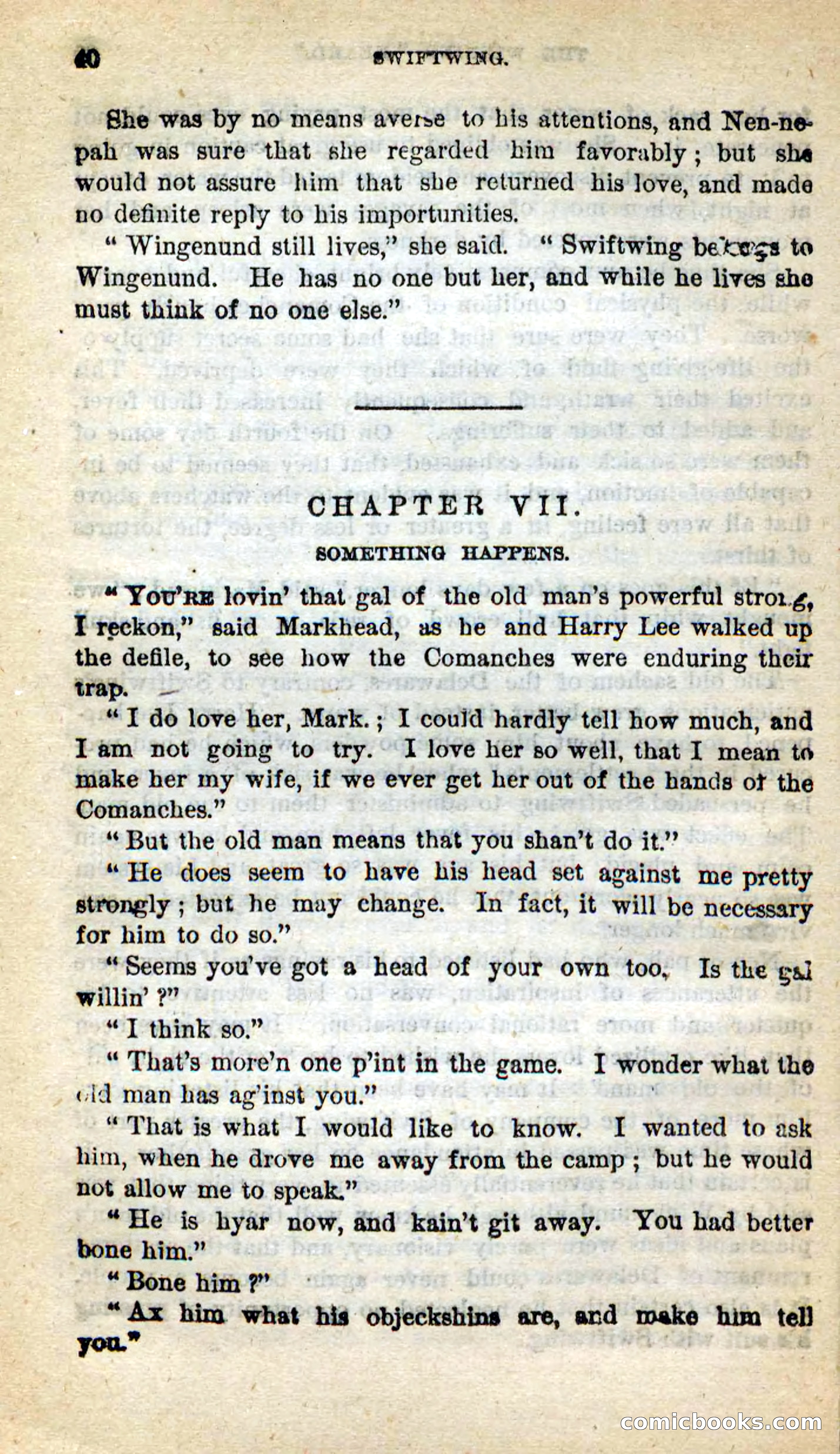Beadle's New Dime Novels: Swiftwing, the Squaw — page 36 of 99