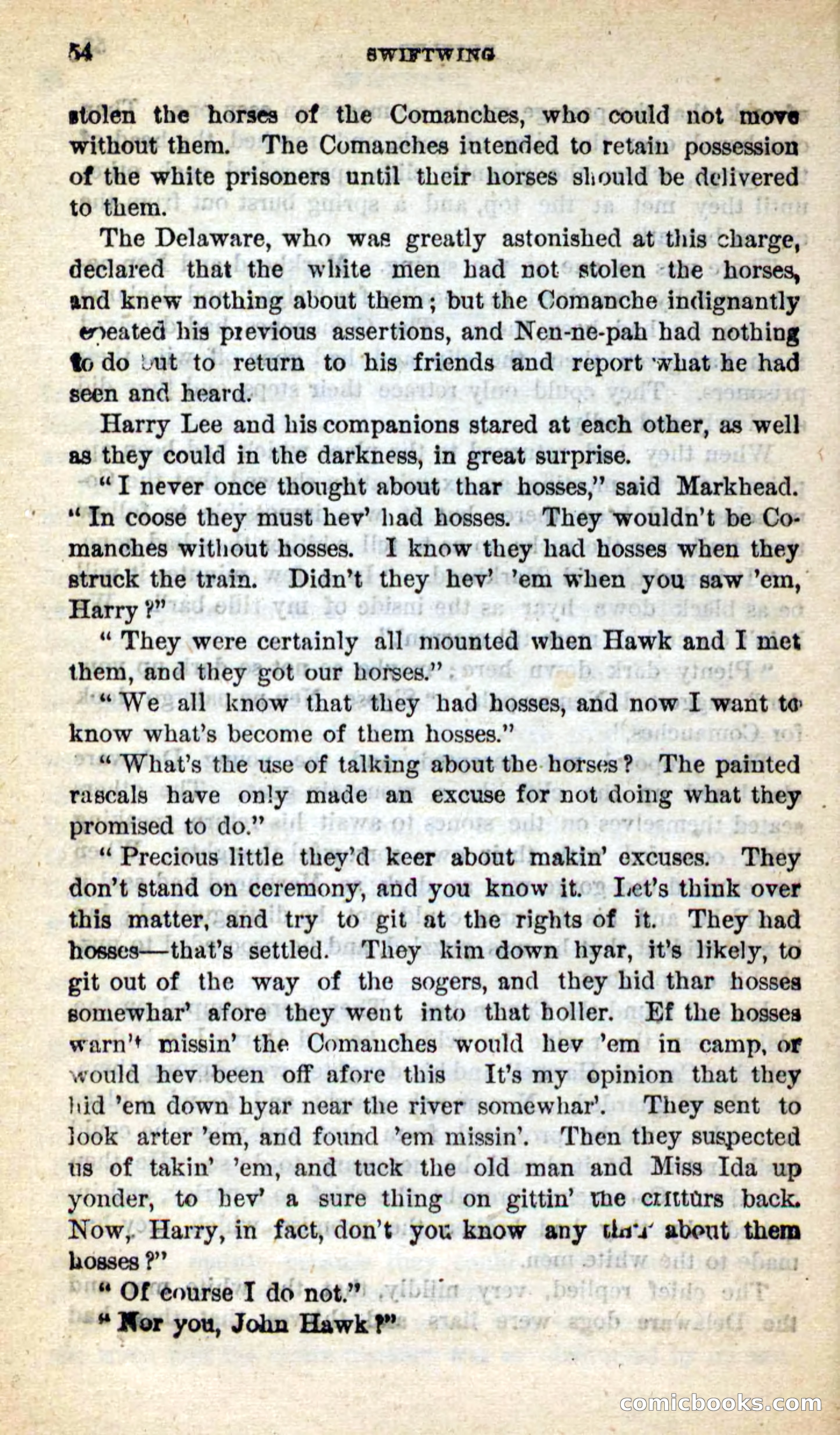 Beadle's New Dime Novels: Swiftwing, the Squaw — page 50 of 99