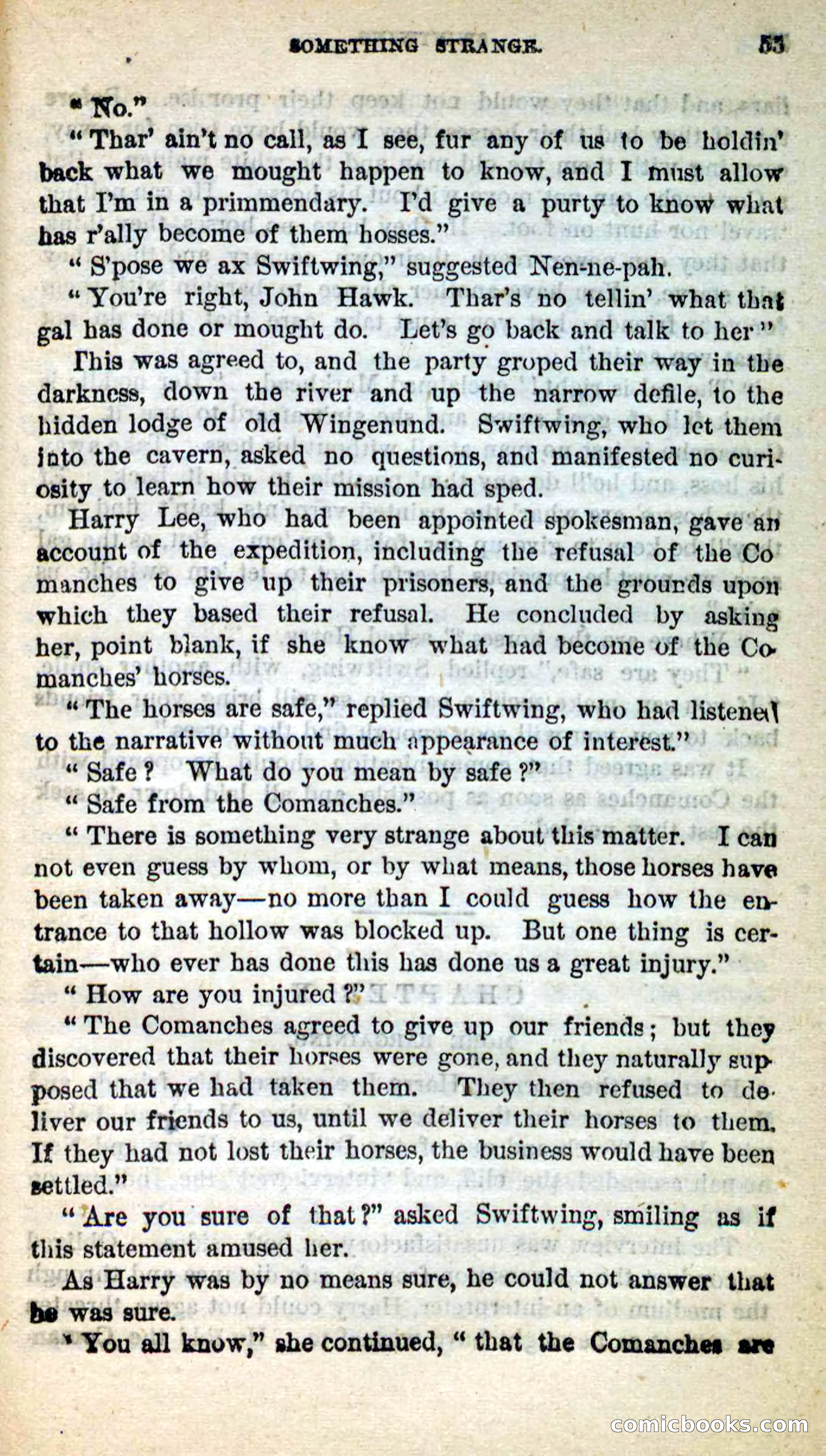 Beadle's New Dime Novels: Swiftwing, the Squaw — page 51 of 99