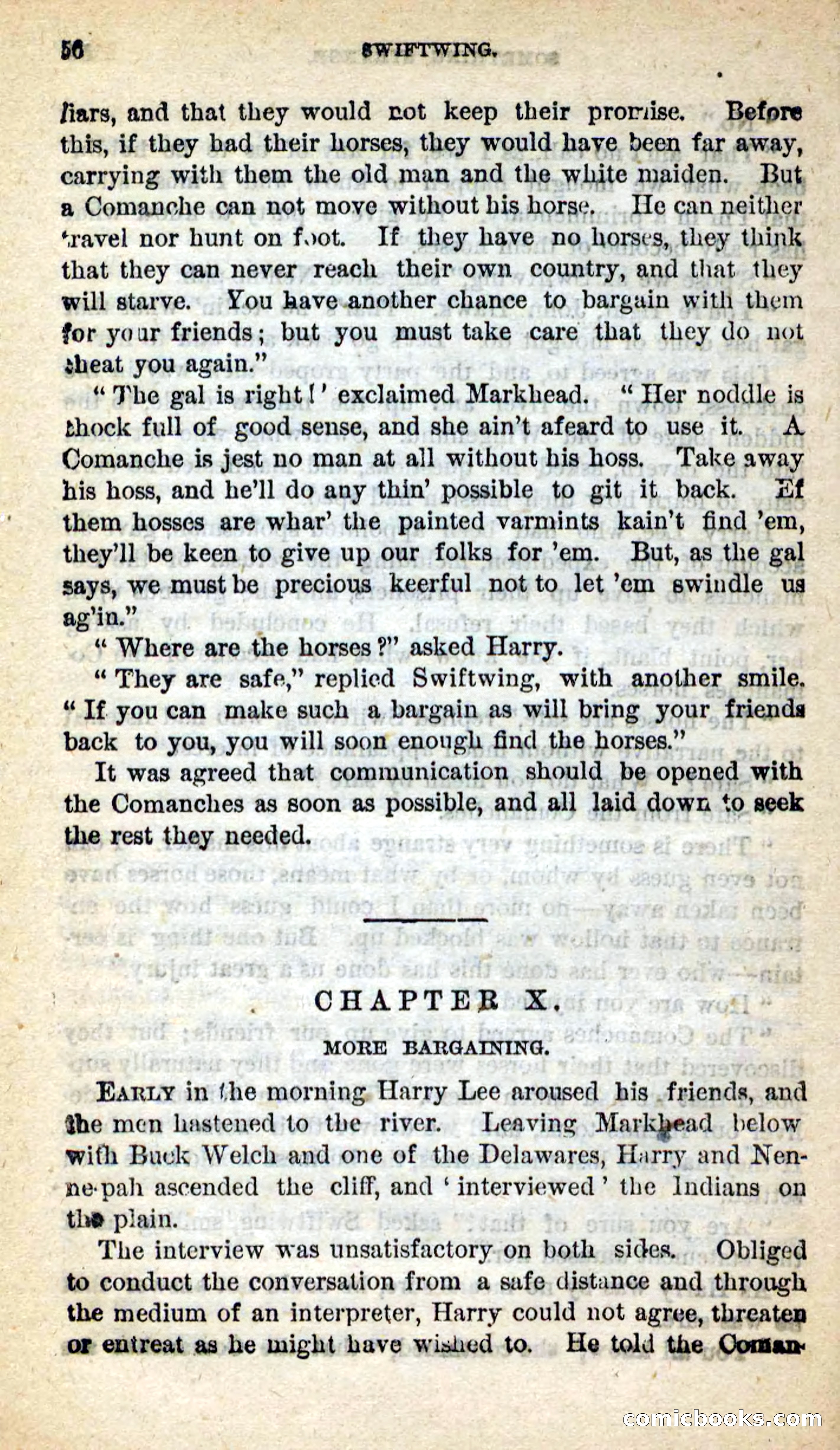 Beadle's New Dime Novels: Swiftwing, the Squaw — page 52 of 99