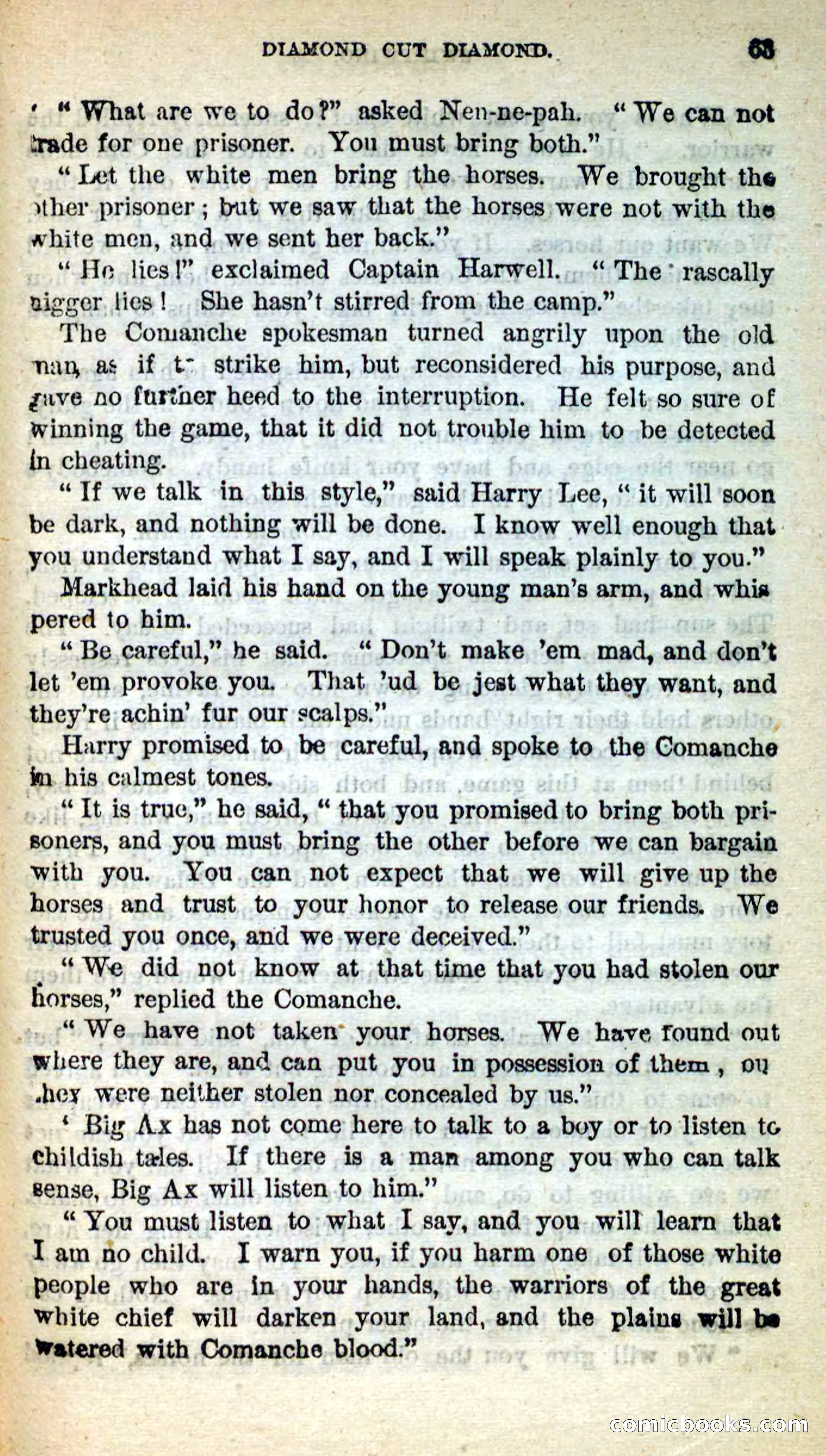 Beadle's New Dime Novels: Swiftwing, the Squaw — page 59 of 99