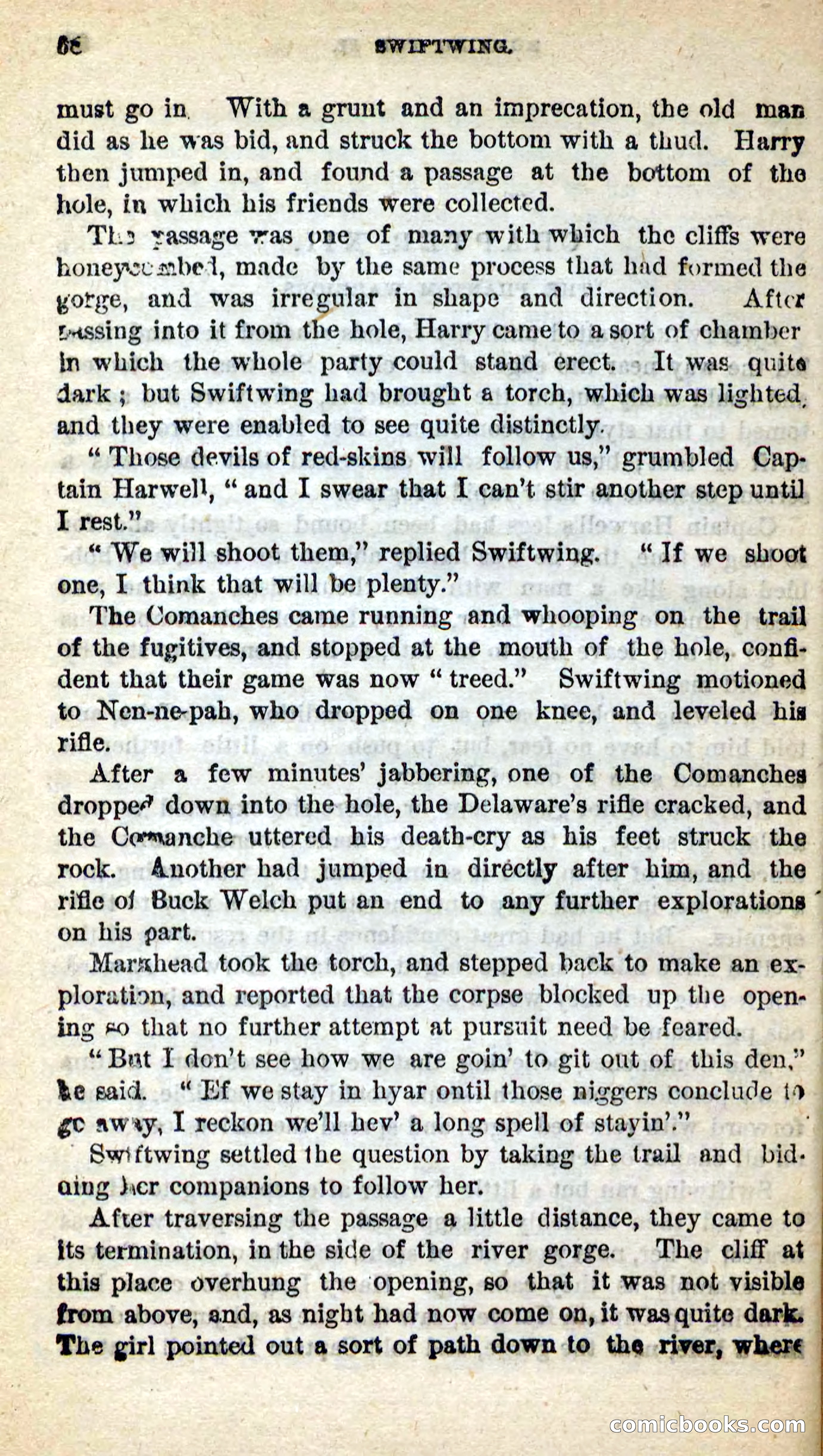 Beadle's New Dime Novels: Swiftwing, the Squaw — page 64 of 99