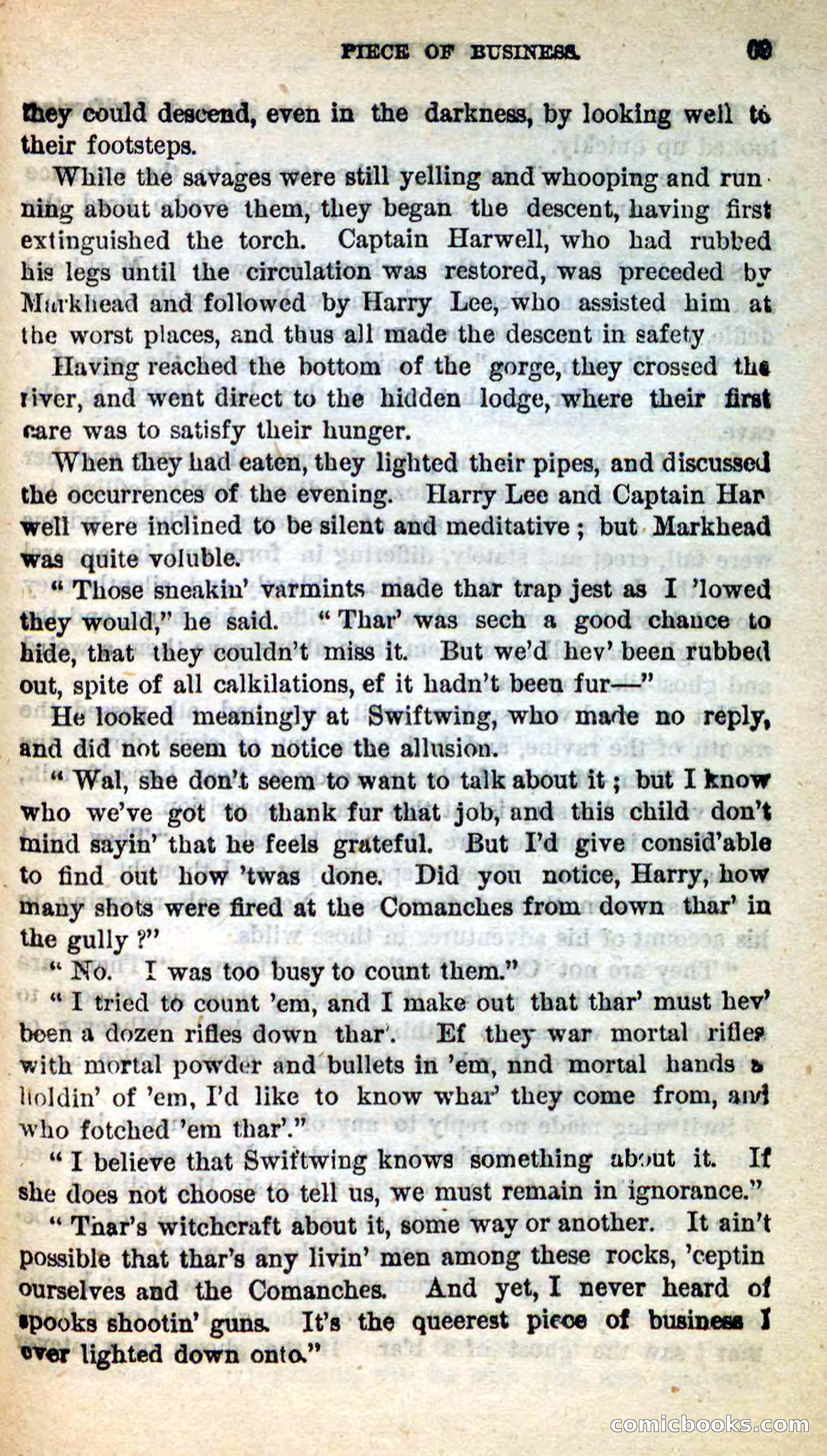 Beadle's New Dime Novels: Swiftwing, the Squaw — page 65 of 99