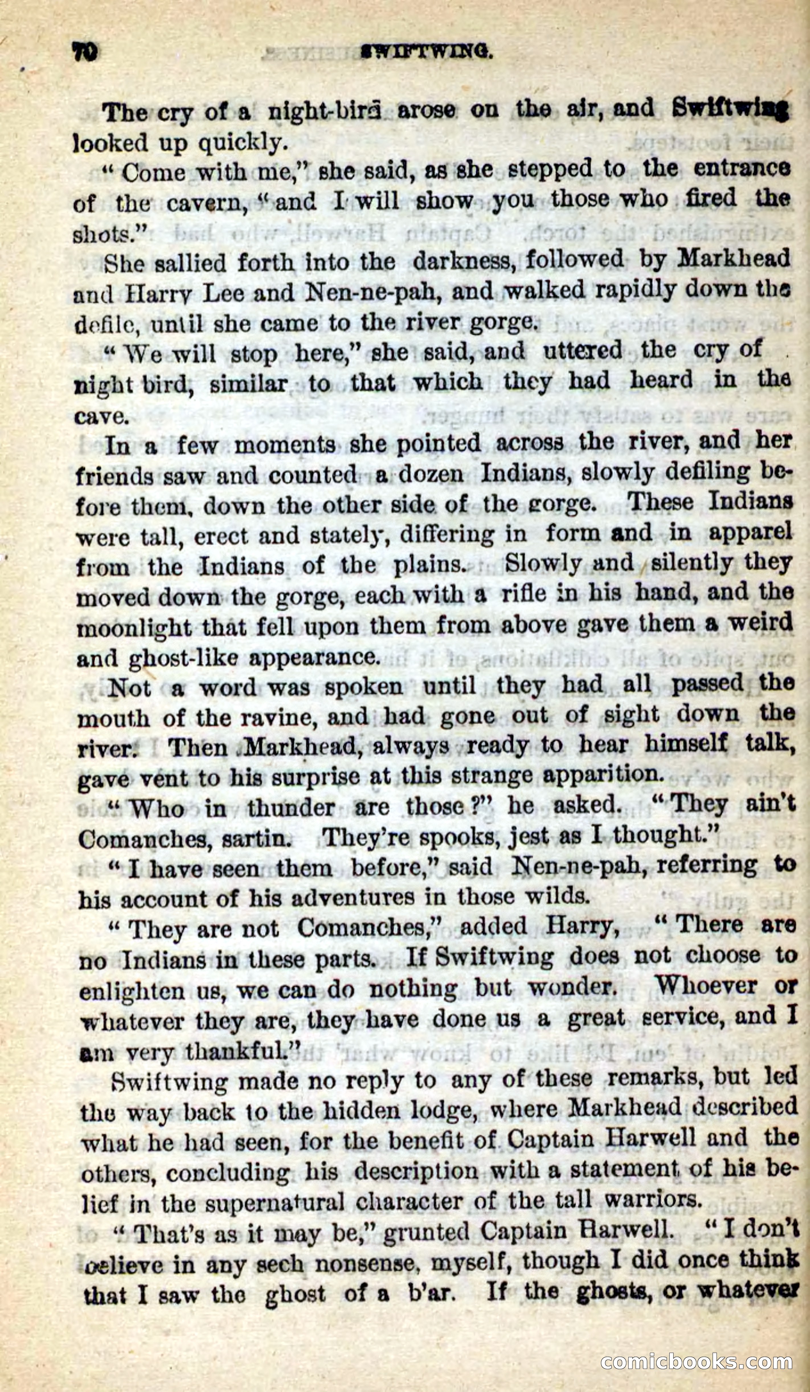 Beadle's New Dime Novels: Swiftwing, the Squaw — page 66 of 99
