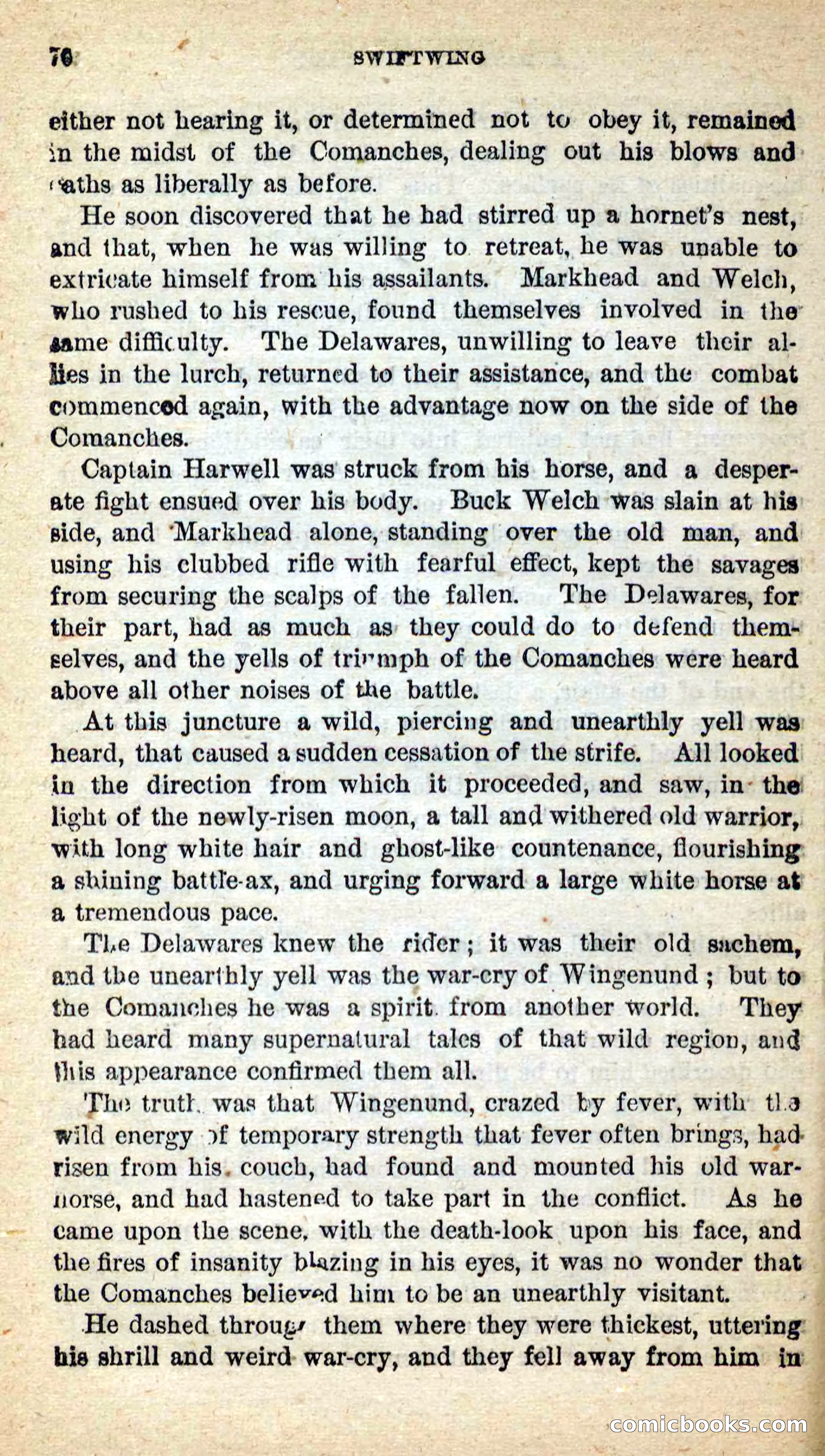 Beadle's New Dime Novels: Swiftwing, the Squaw — page 72 of 99