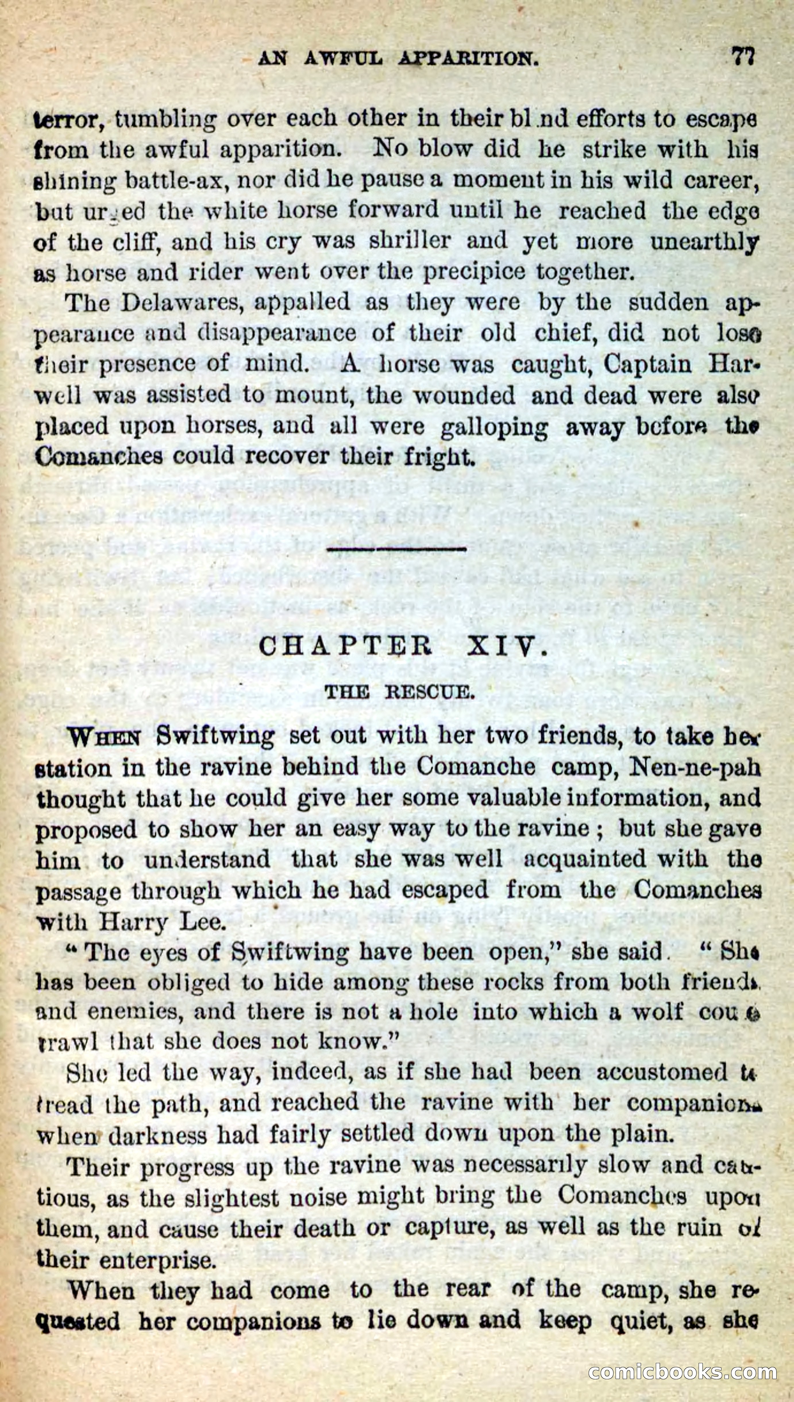 Beadle's New Dime Novels: Swiftwing, the Squaw — page 73 of 99