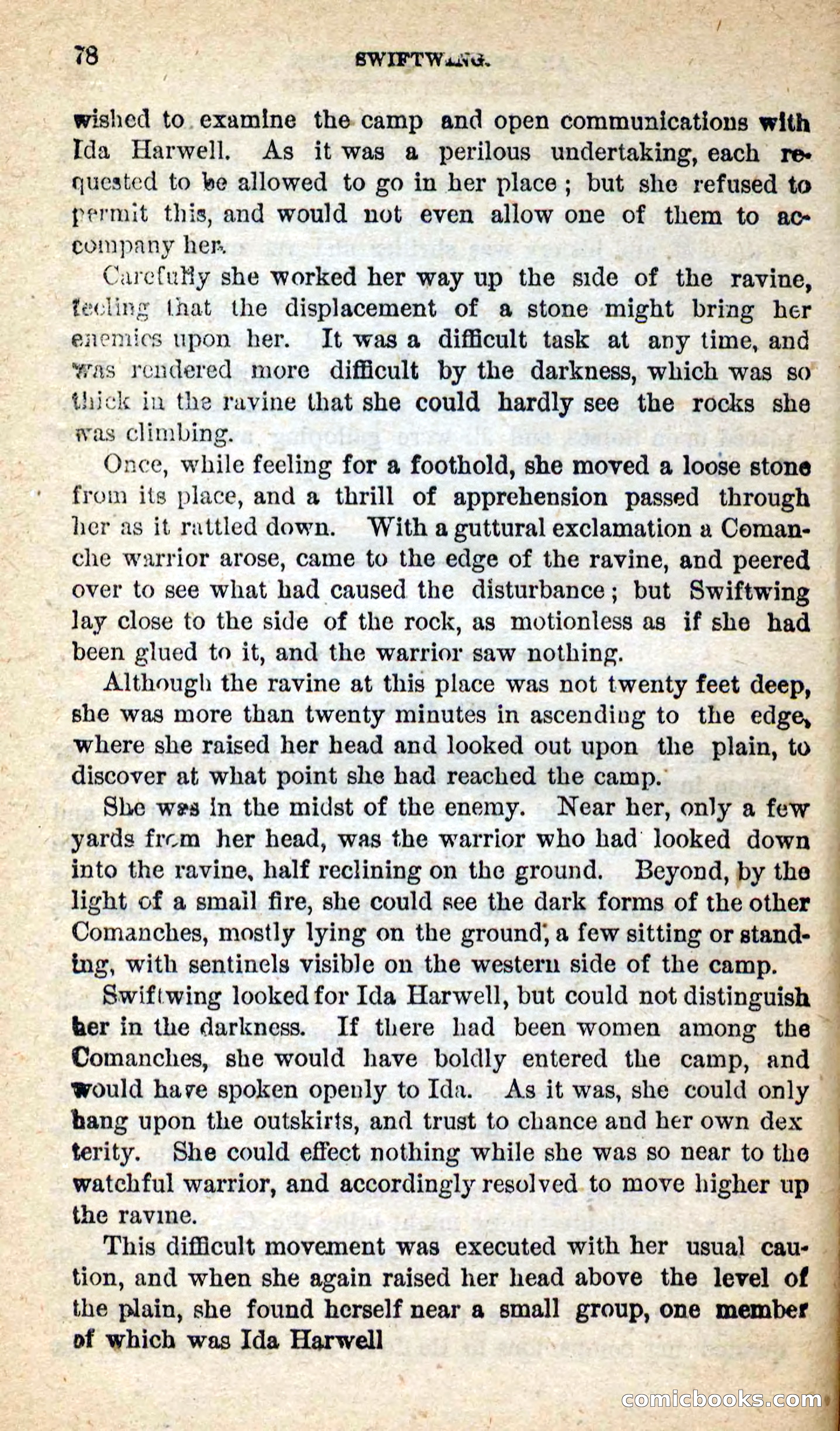 Beadle's New Dime Novels: Swiftwing, the Squaw — page 74 of 99