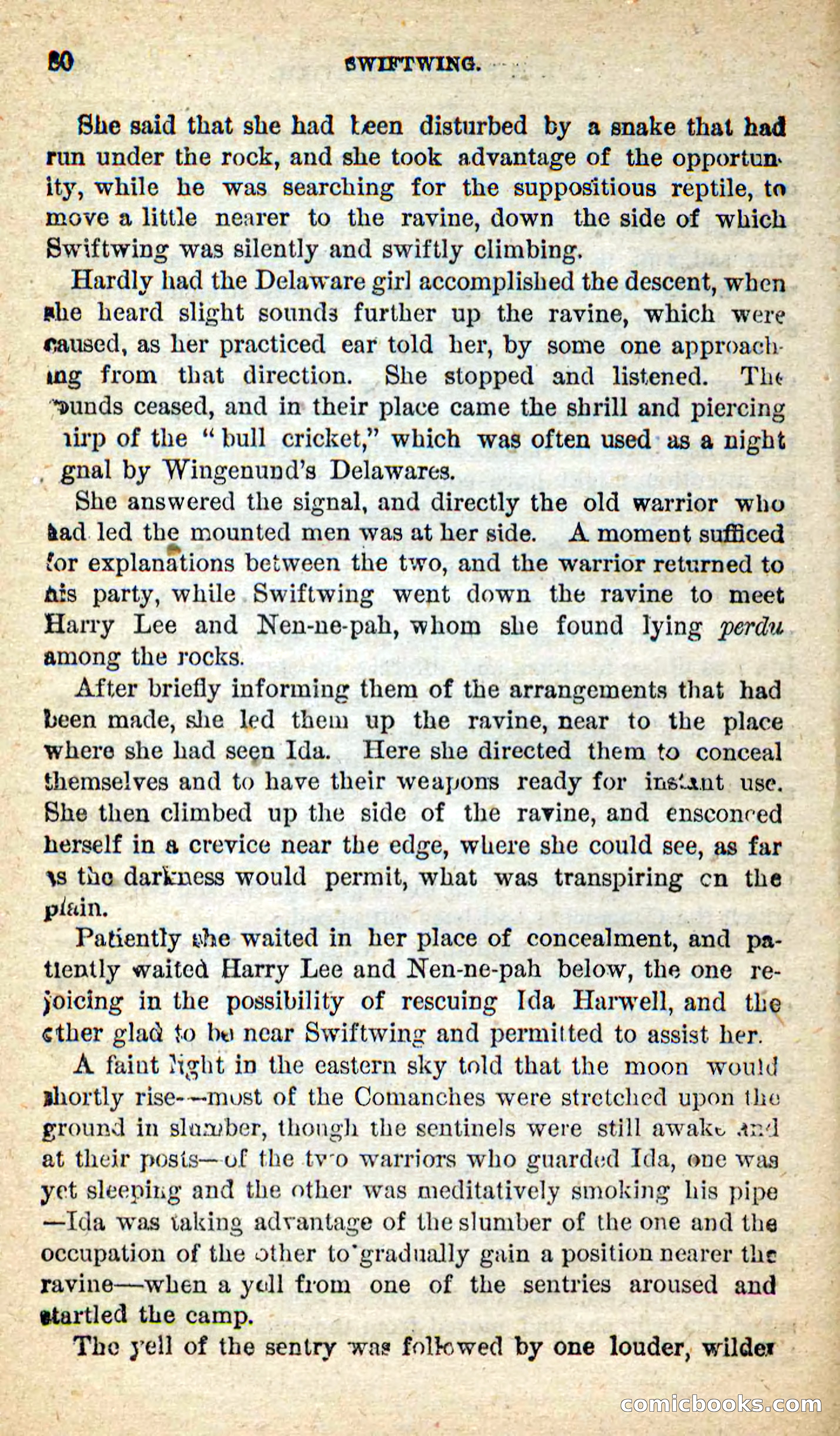 Beadle's New Dime Novels: Swiftwing, the Squaw — page 76 of 99
