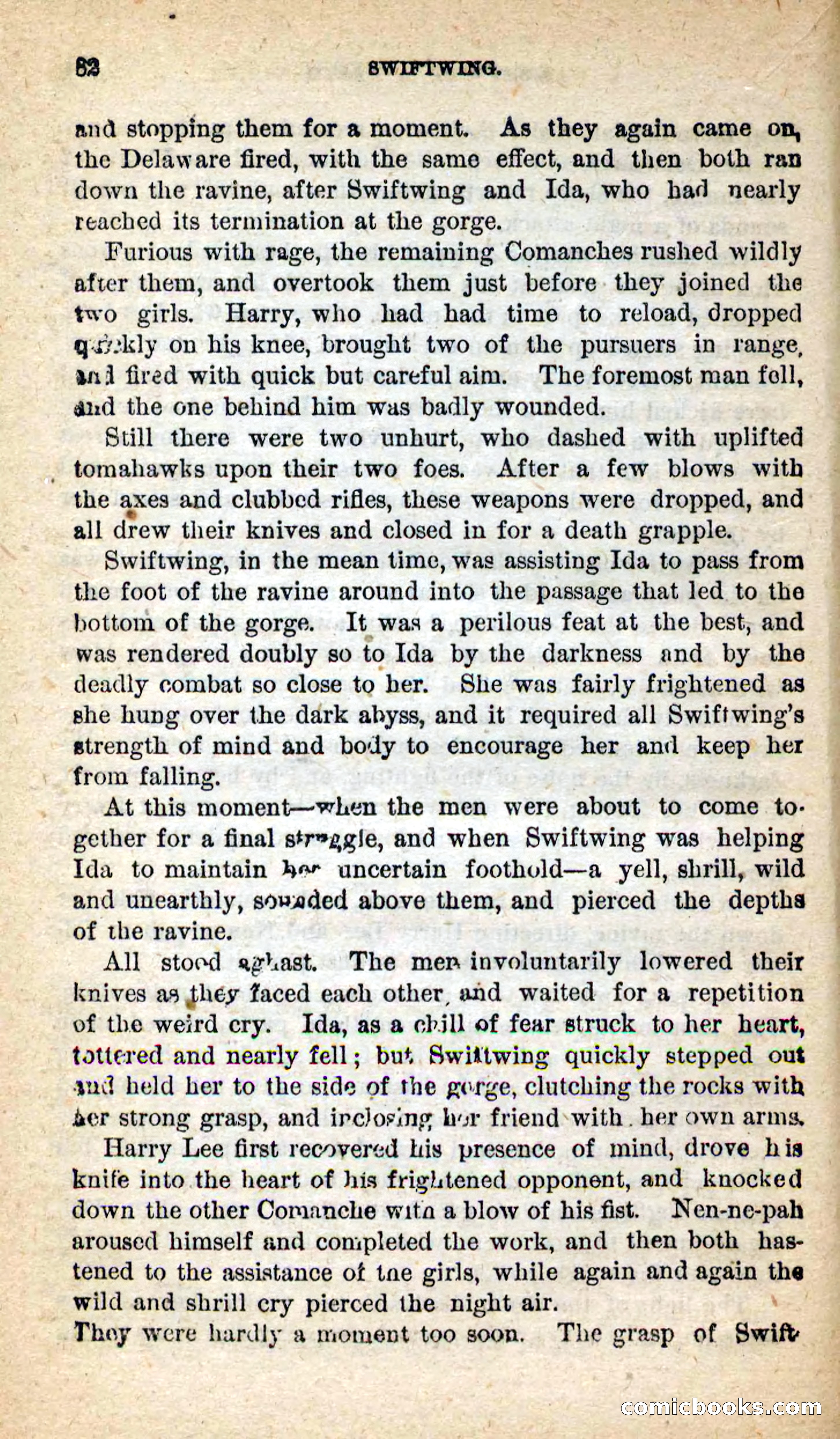 Beadle's New Dime Novels: Swiftwing, the Squaw — page 78 of 99