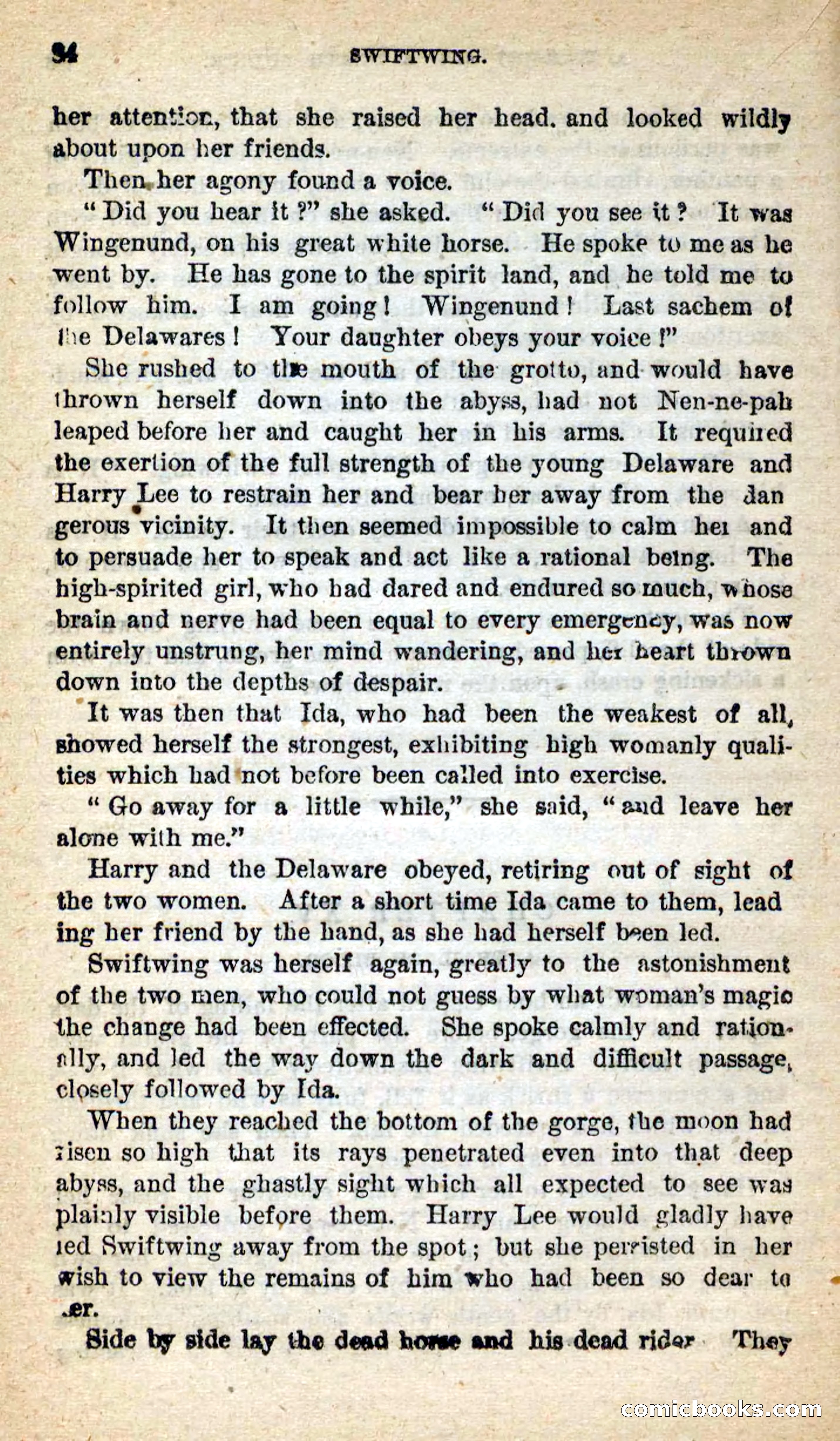 Beadle's New Dime Novels: Swiftwing, the Squaw — page 80 of 99