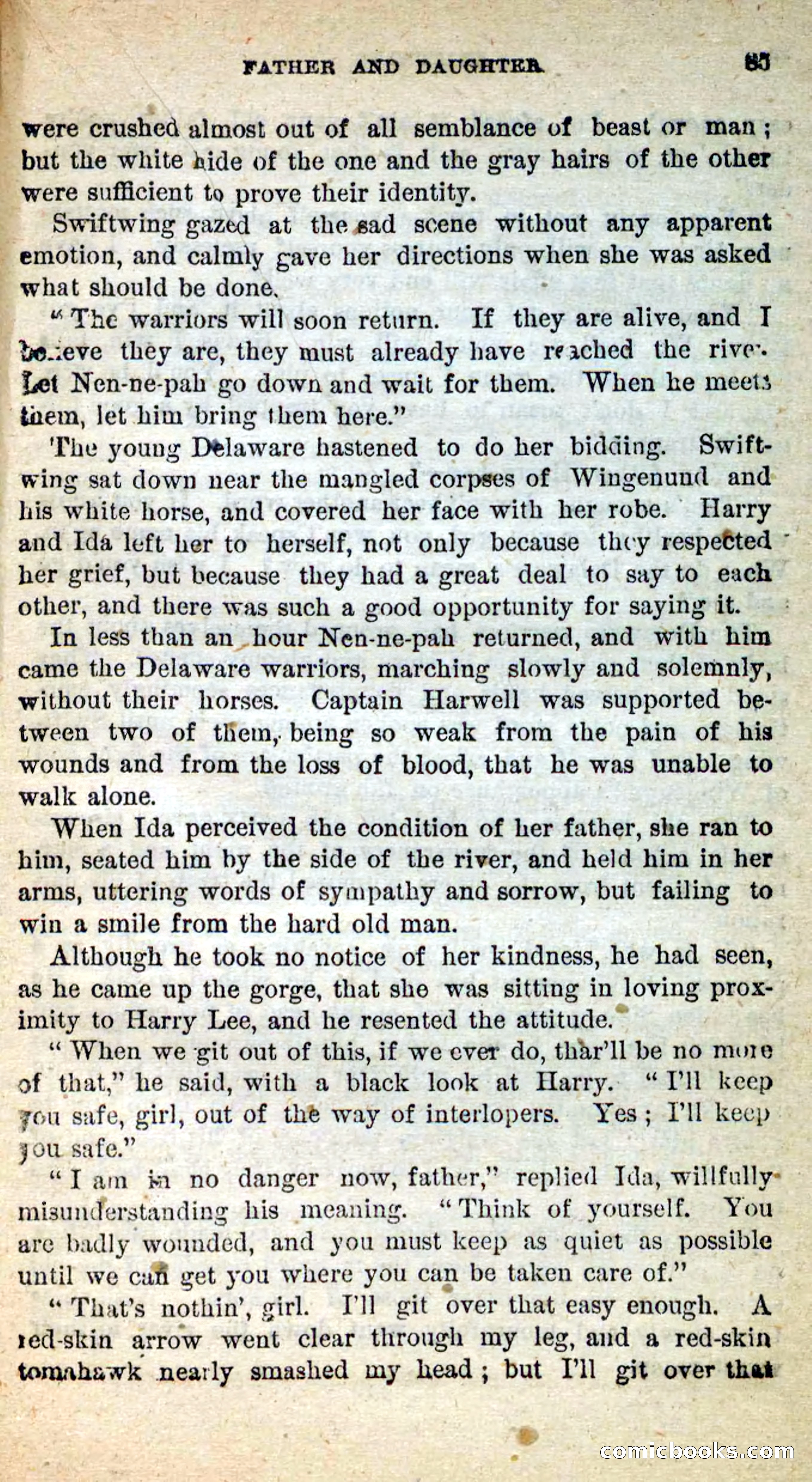 Beadle's New Dime Novels: Swiftwing, the Squaw — page 81 of 99
