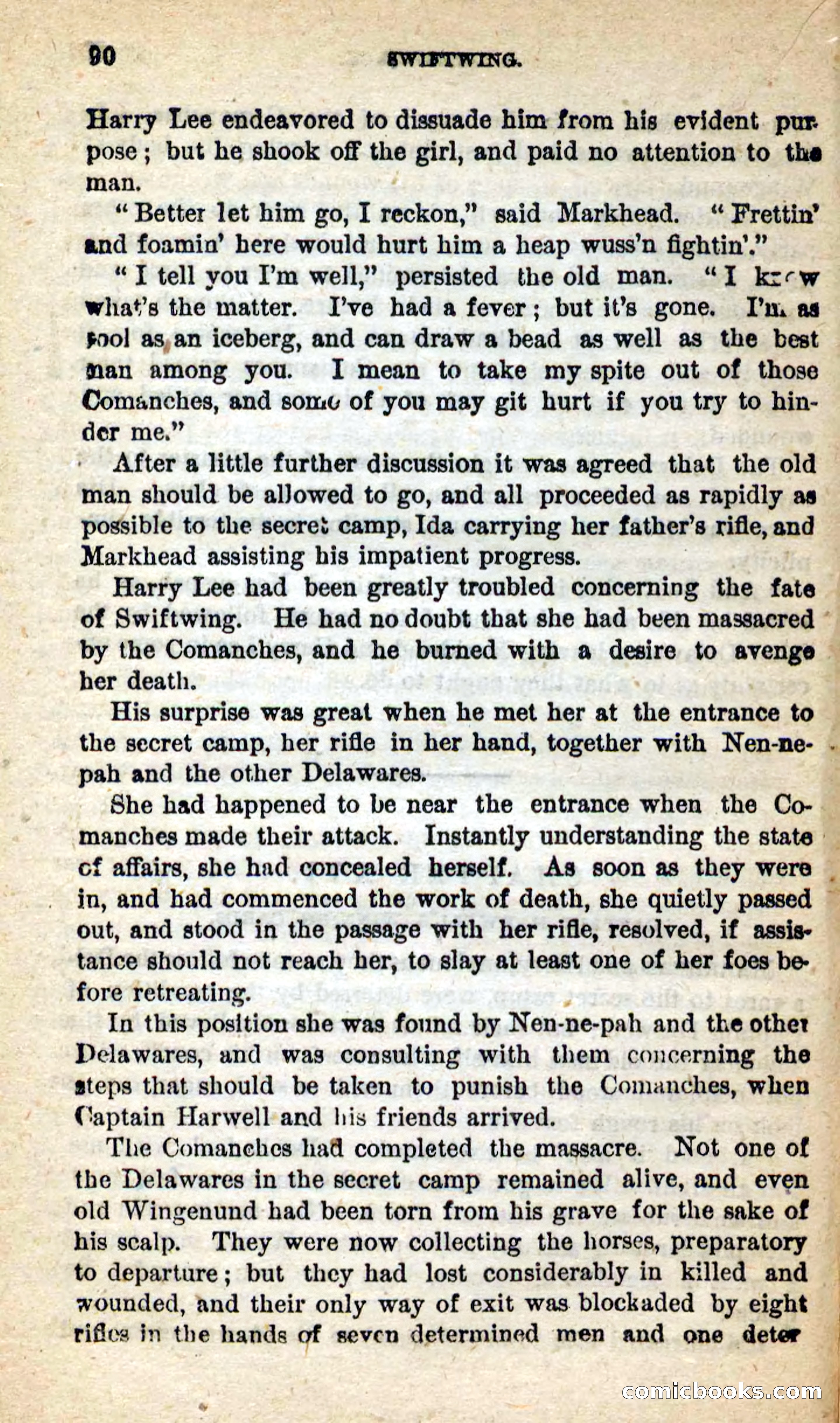 Beadle's New Dime Novels: Swiftwing, the Squaw — page 86 of 99