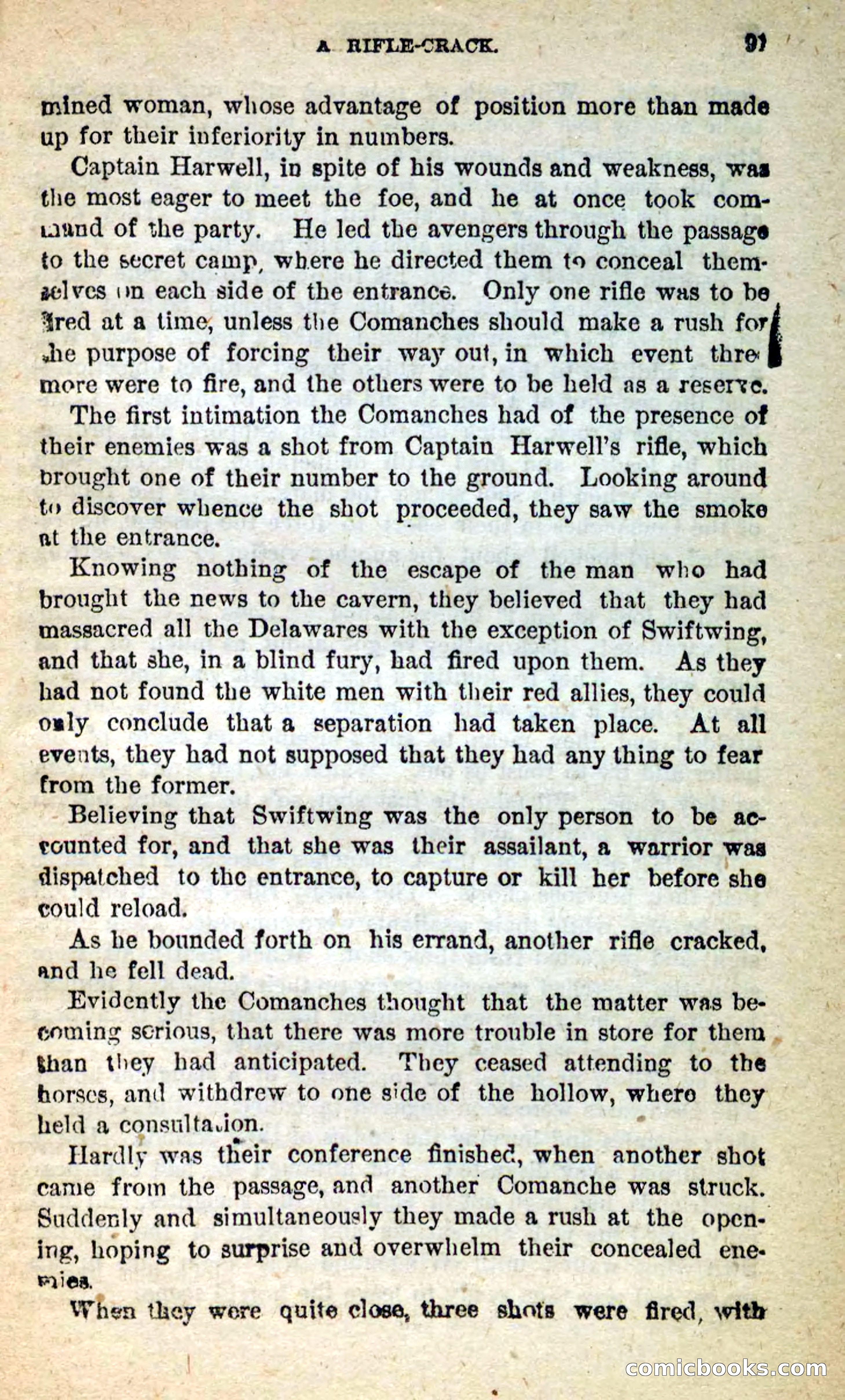 Beadle's New Dime Novels: Swiftwing, the Squaw — page 87 of 99