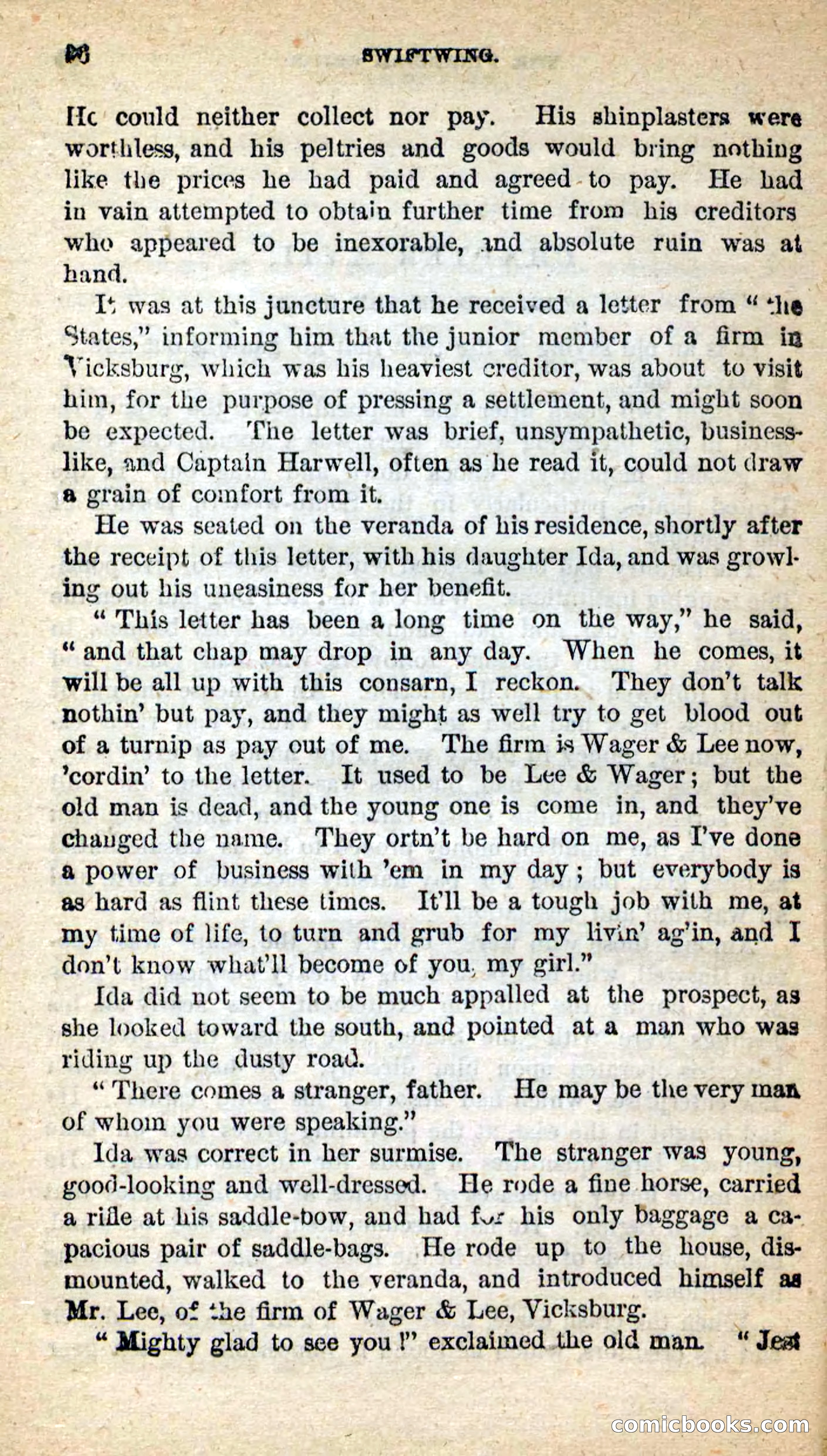 Beadle's New Dime Novels: Swiftwing, the Squaw — page 92 of 99