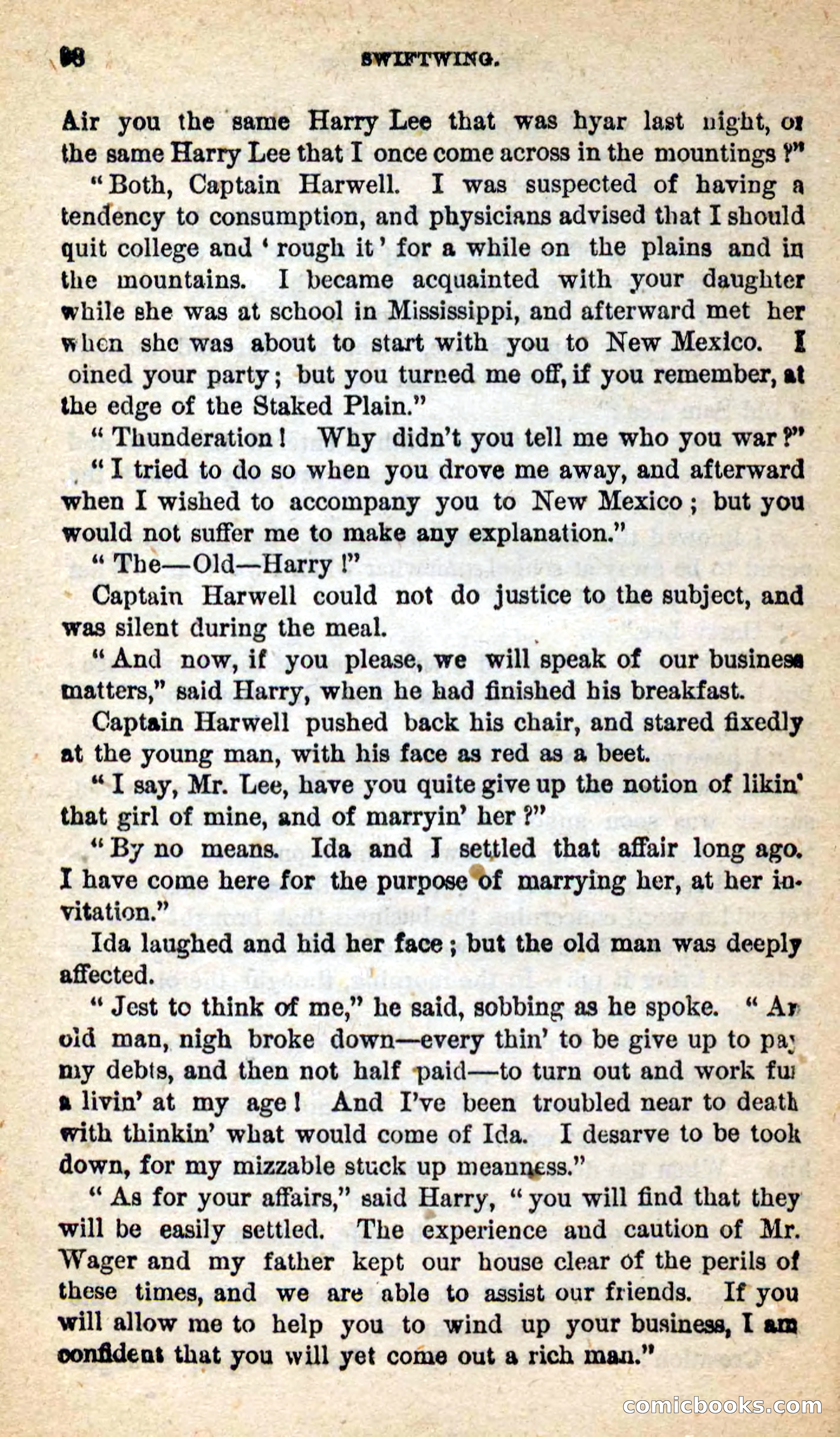 Beadle's New Dime Novels: Swiftwing, the Squaw — page 94 of 99