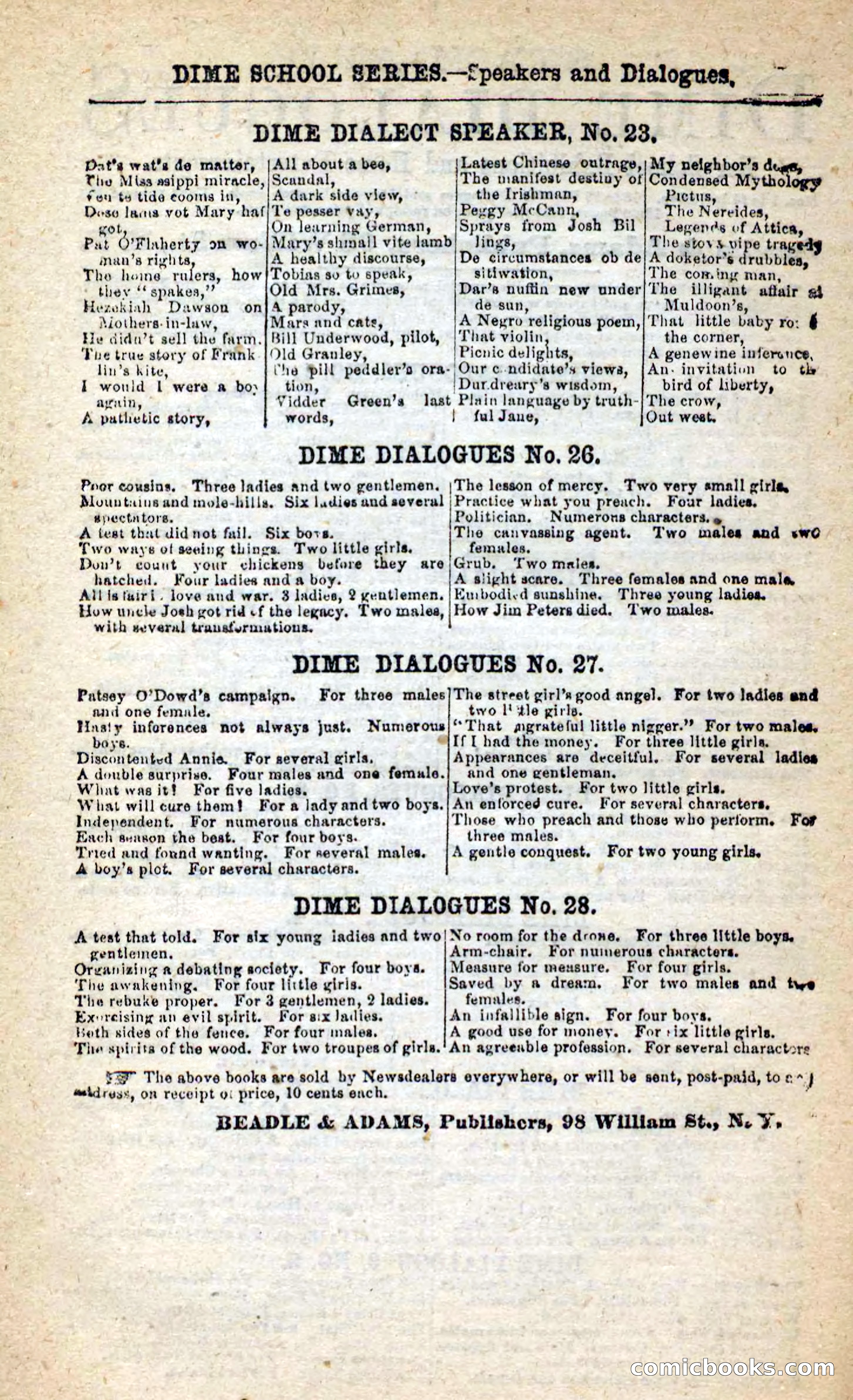 Beadle's New Dime Novels: Swiftwing, the Squaw — page 97 of 99
