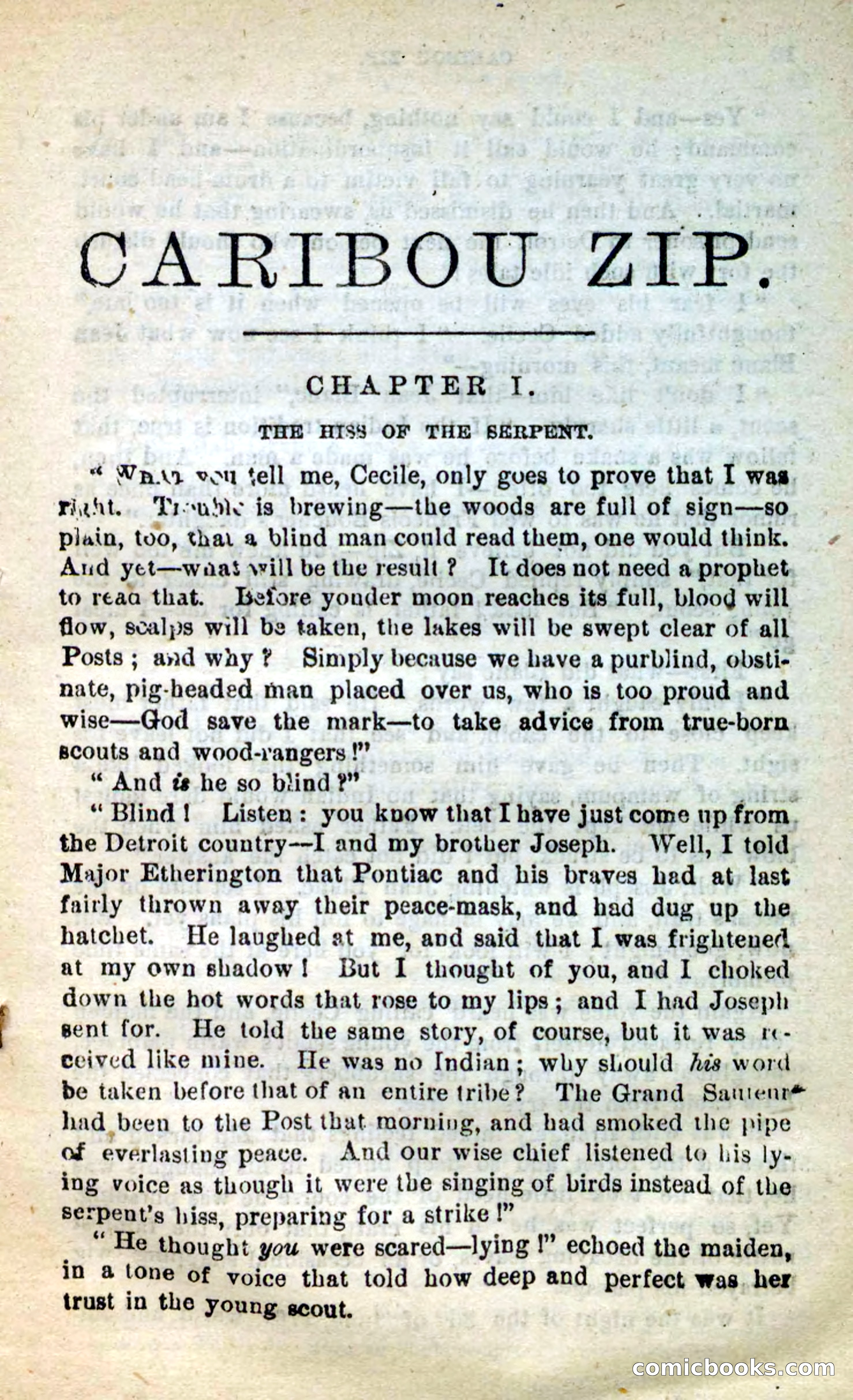 Beadle's New Dime Novels: Caribou Zip — page 5 of 99