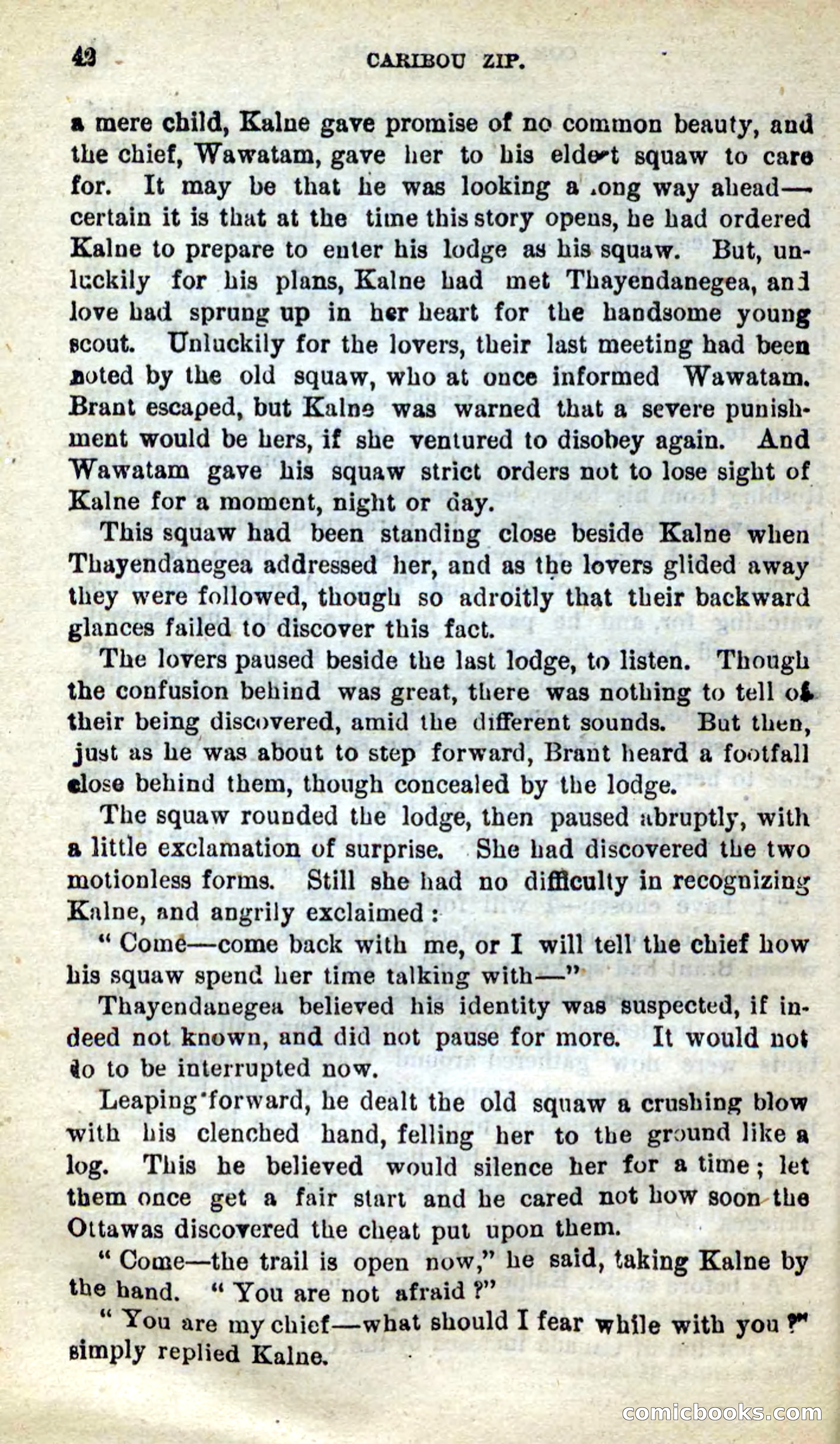 Beadle's New Dime Novels: Caribou Zip — page 38 of 99