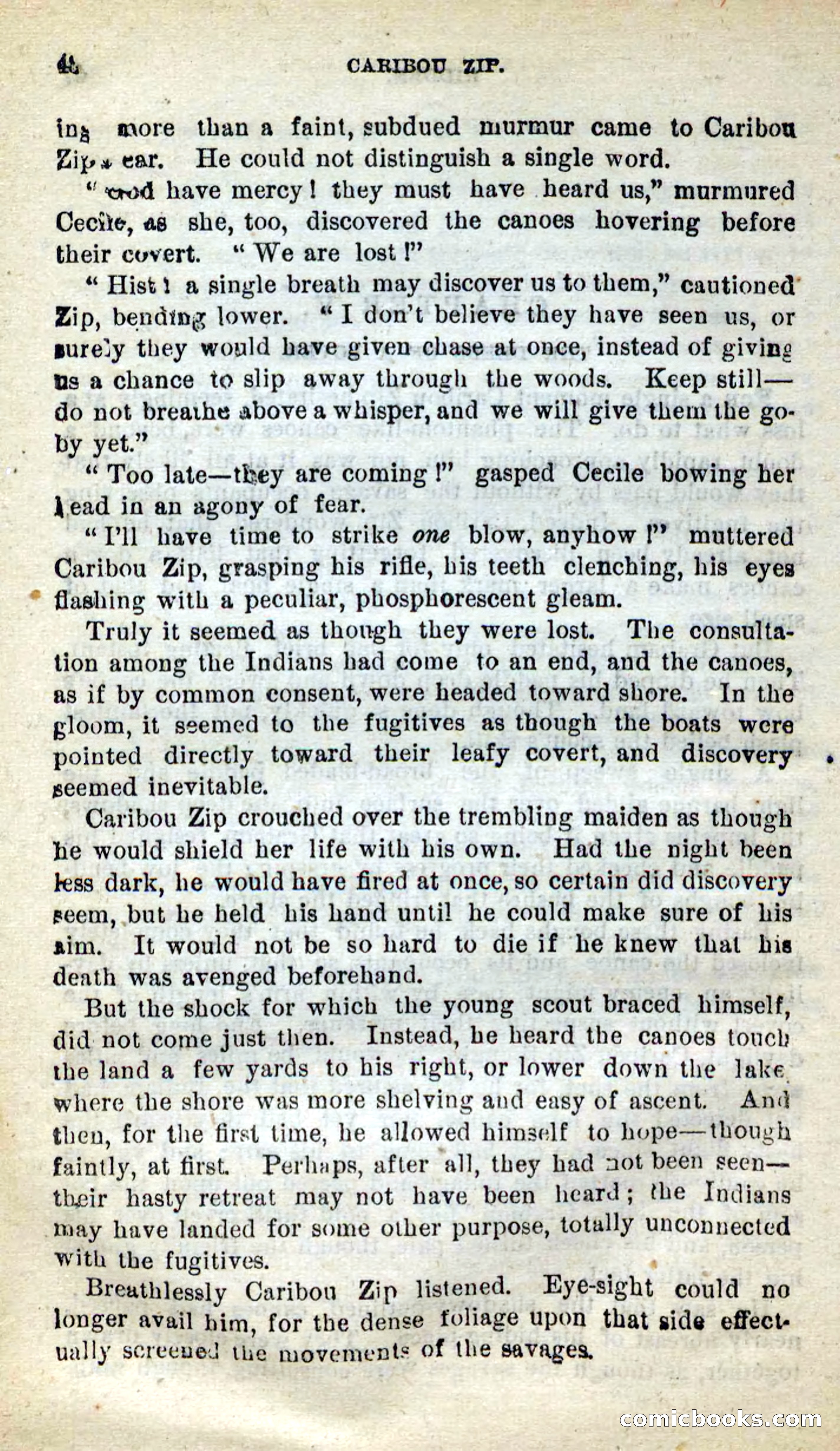 Beadle's New Dime Novels: Caribou Zip — page 44 of 99