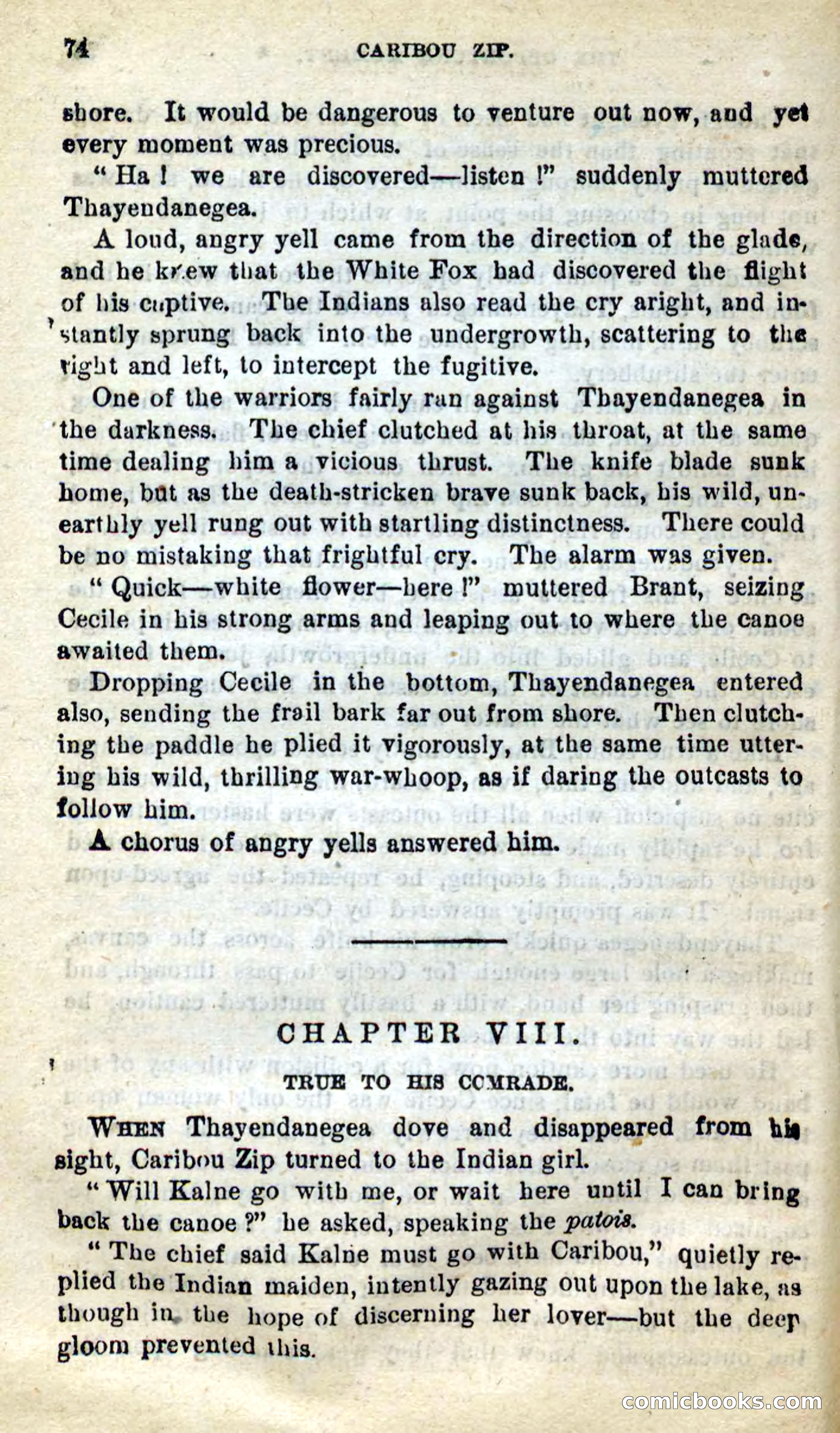 Beadle's New Dime Novels: Caribou Zip — page 70 of 99
