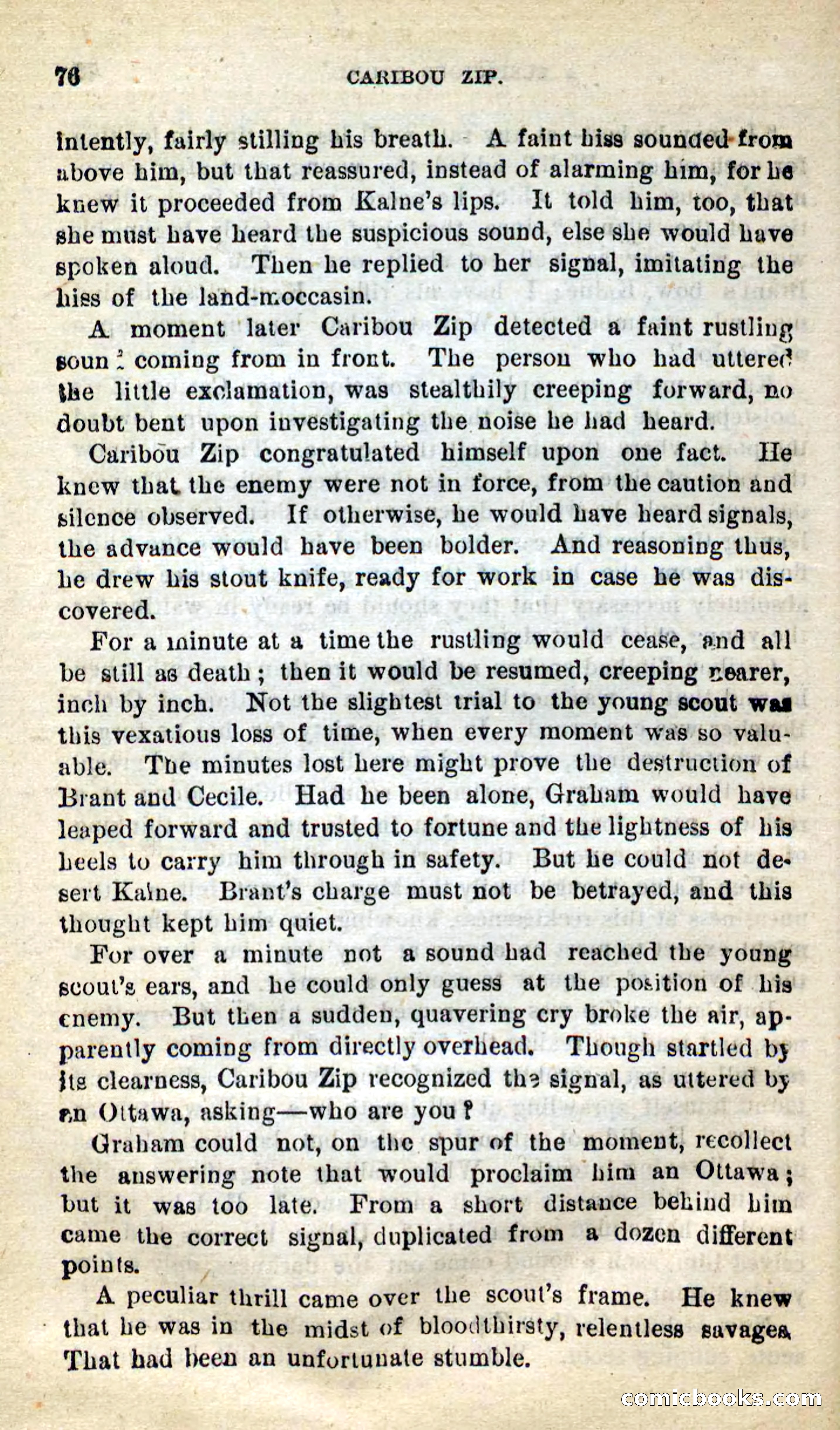 Beadle's New Dime Novels: Caribou Zip — page 72 of 99