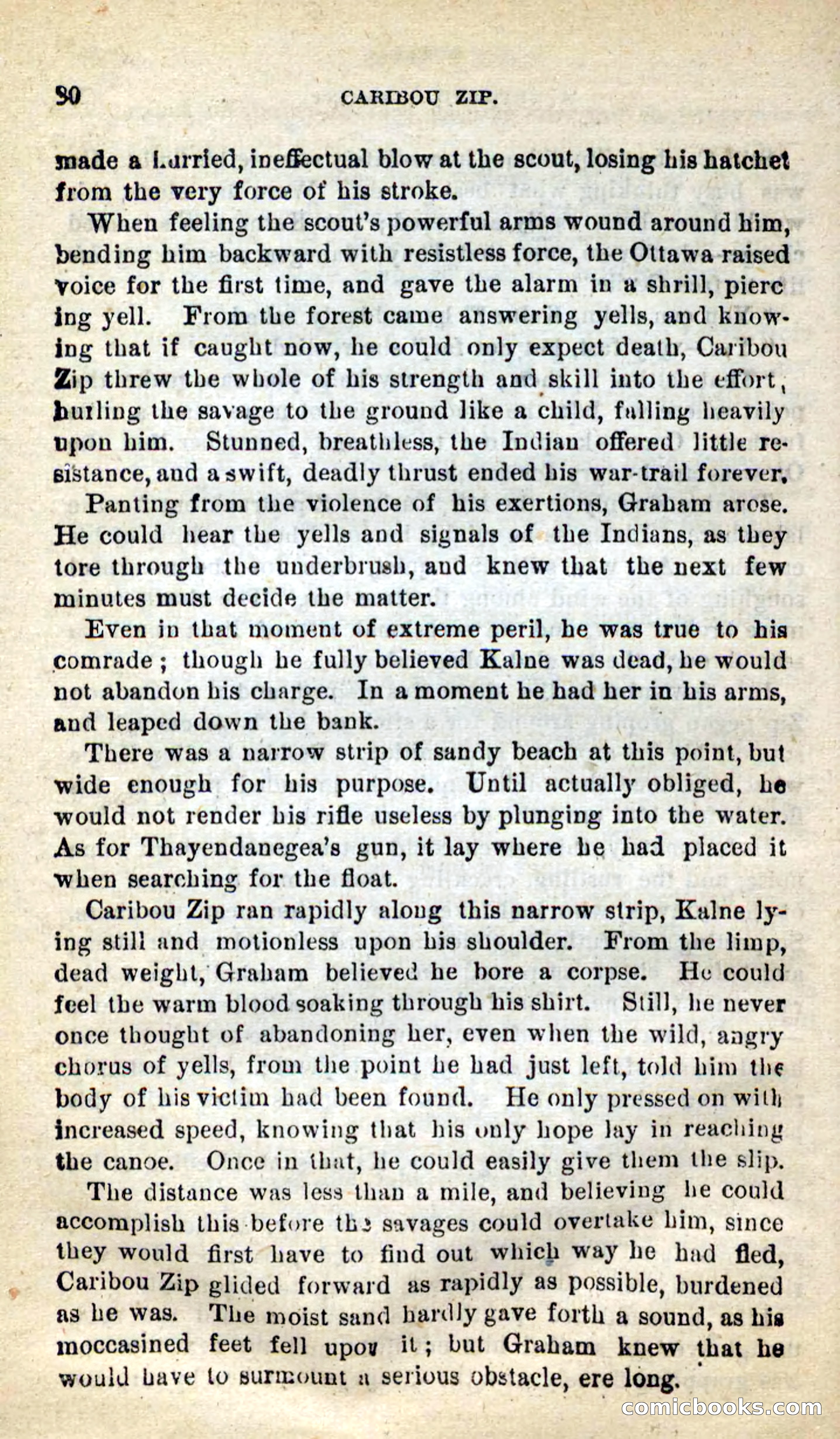 Beadle's New Dime Novels: Caribou Zip — page 76 of 99