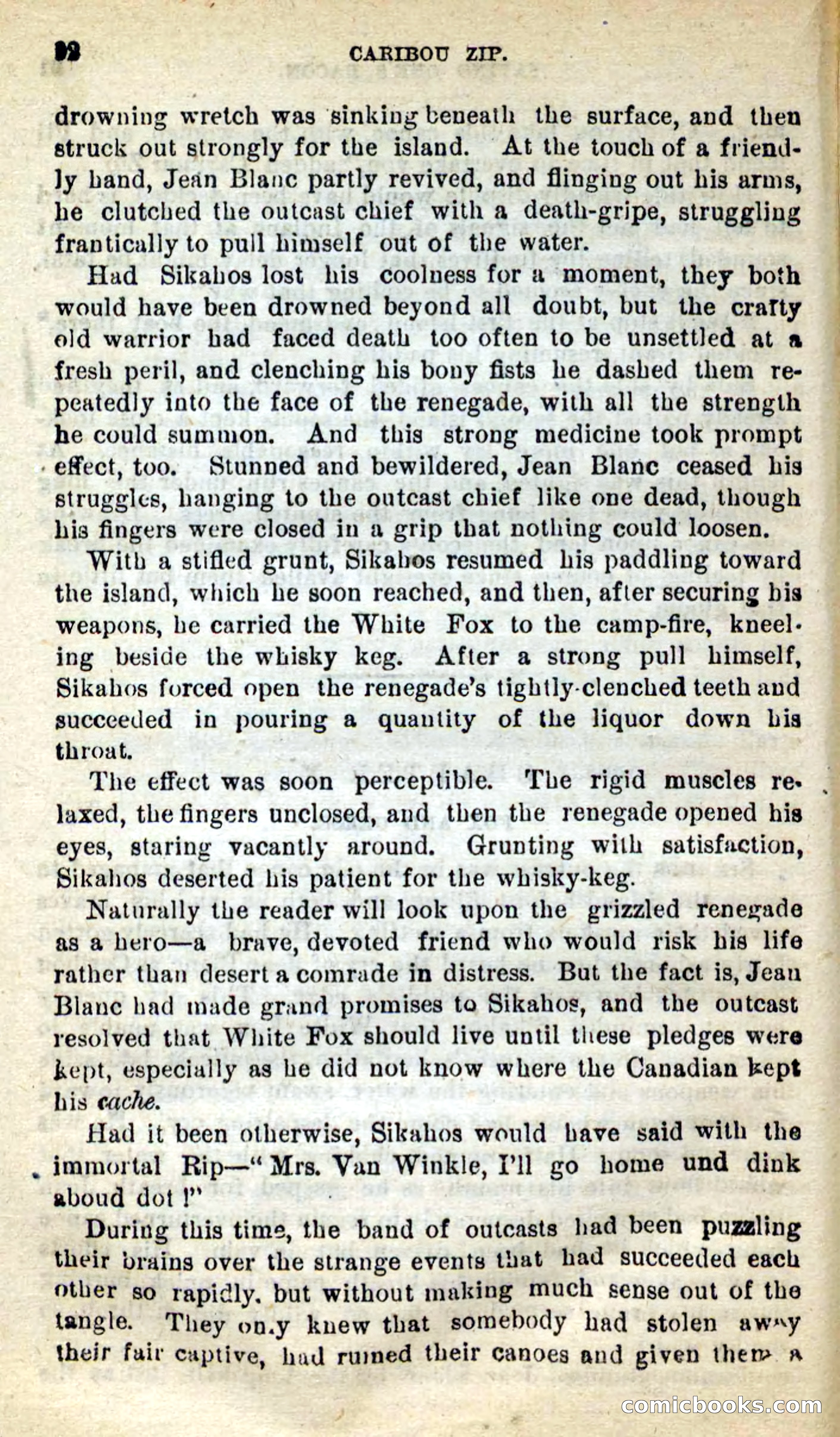 Beadle's New Dime Novels: Caribou Zip — page 88 of 99