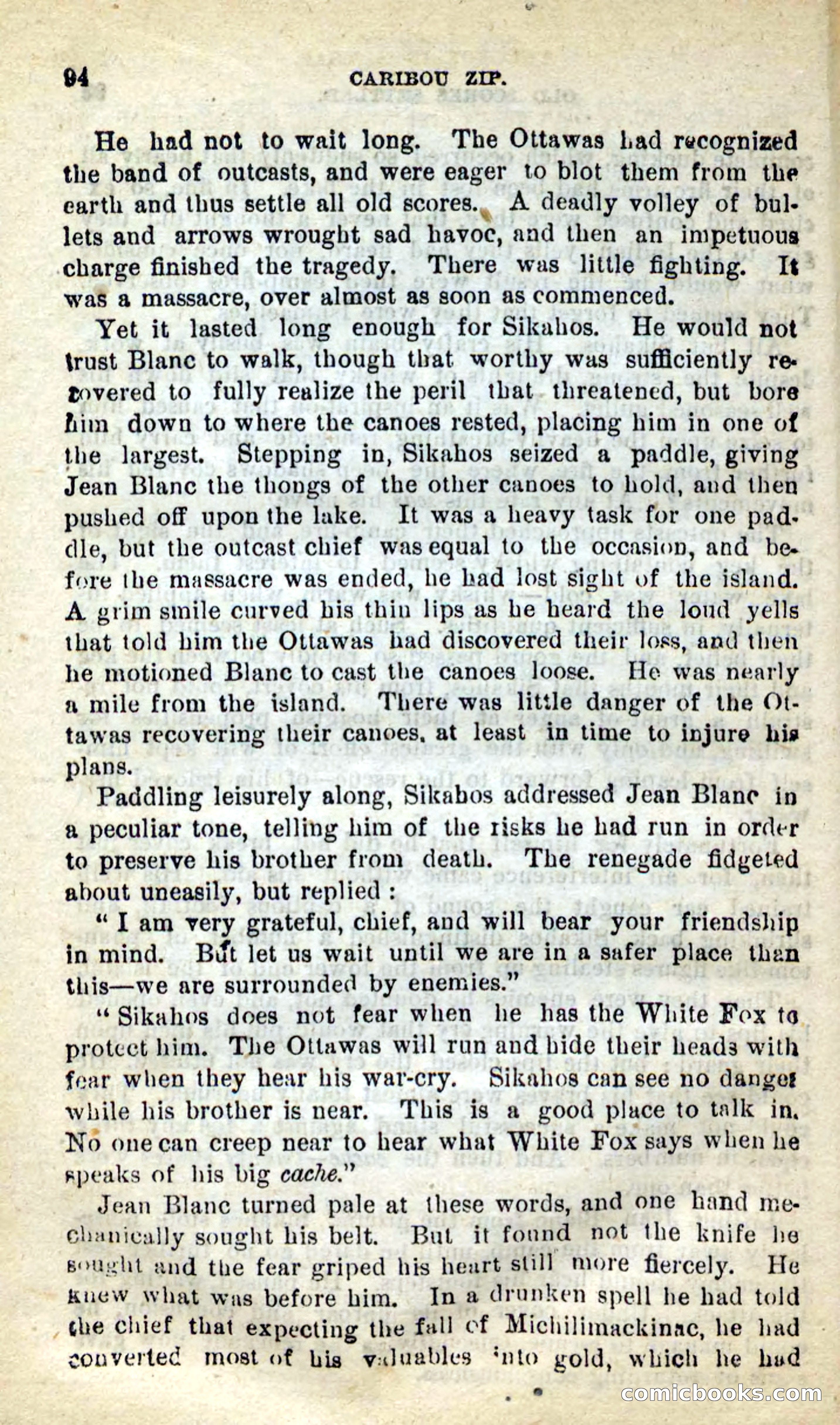 Beadle's New Dime Novels: Caribou Zip — page 90 of 99