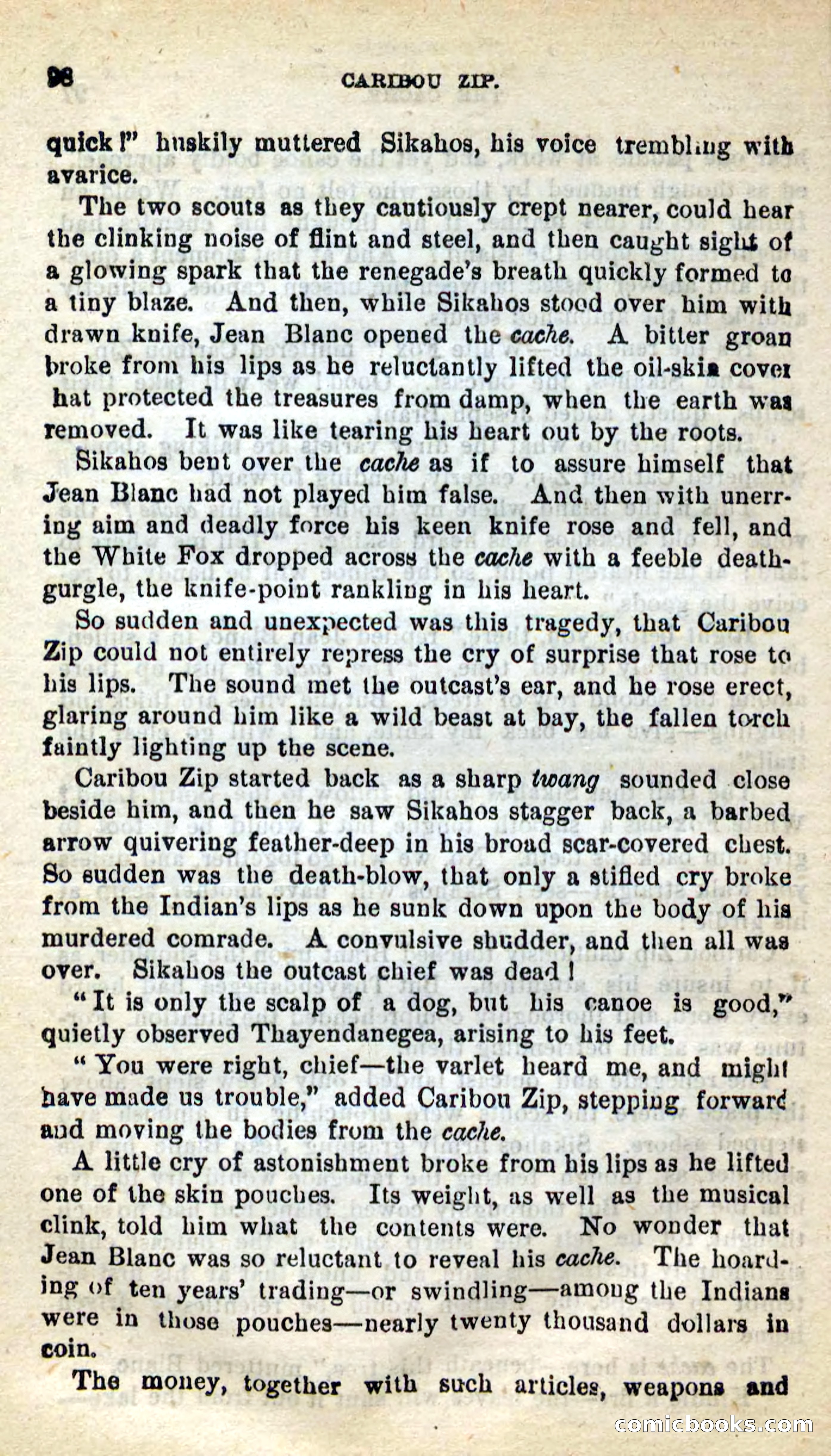 Beadle's New Dime Novels: Caribou Zip — page 94 of 99