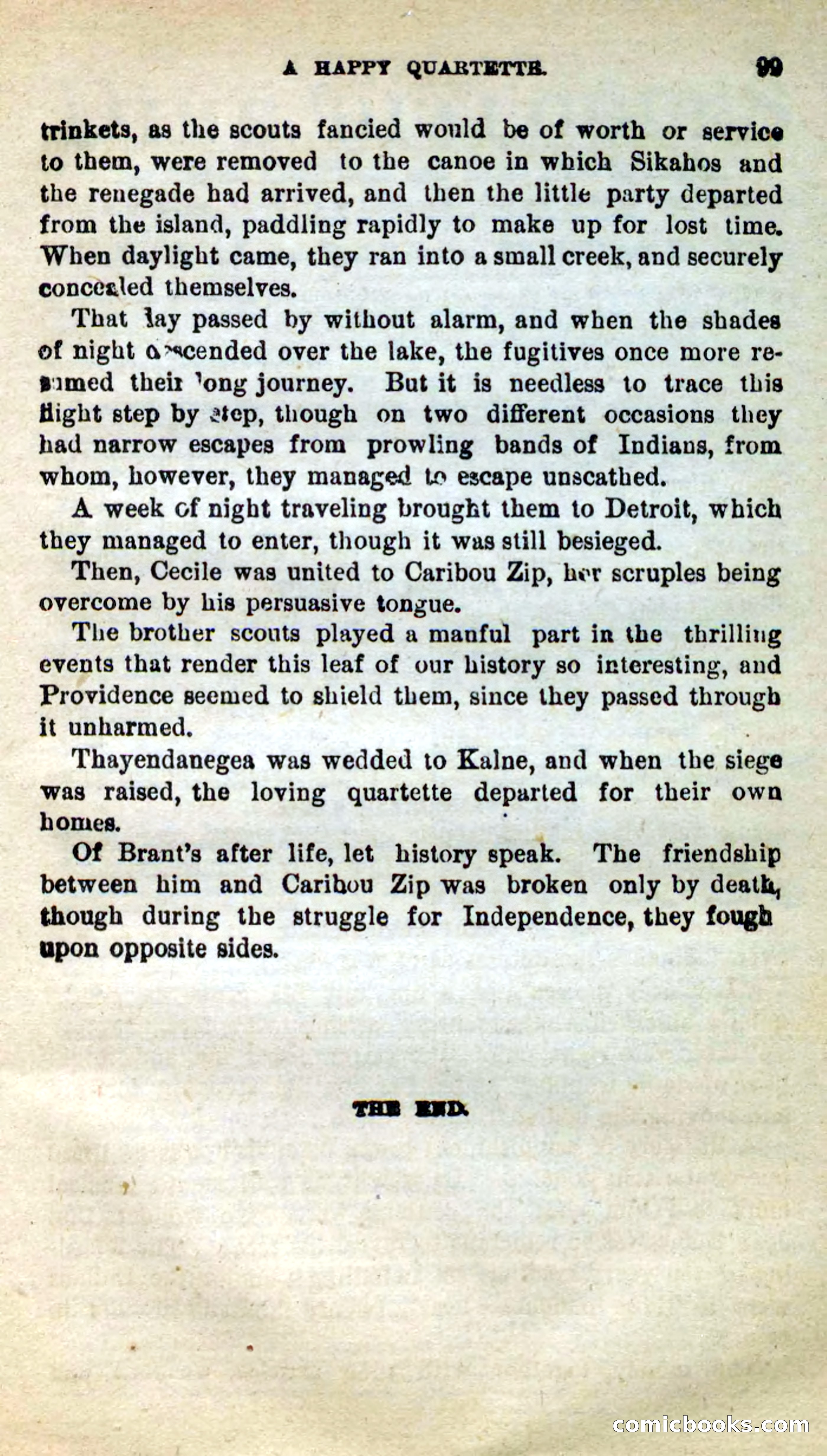 Beadle's New Dime Novels: Caribou Zip — page 95 of 99