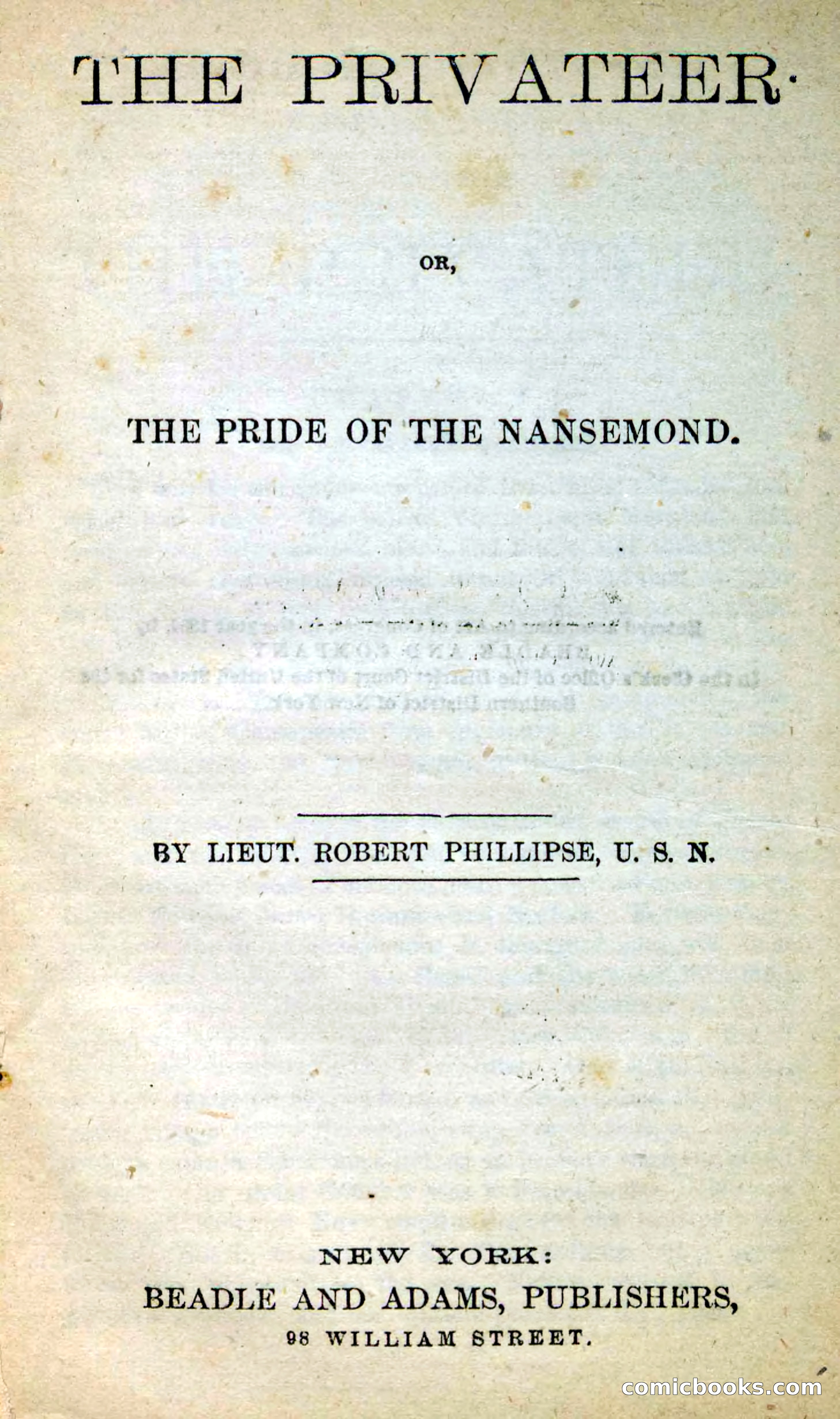 Beadle's New Dime Novels: The Privateer — page 3 of 98