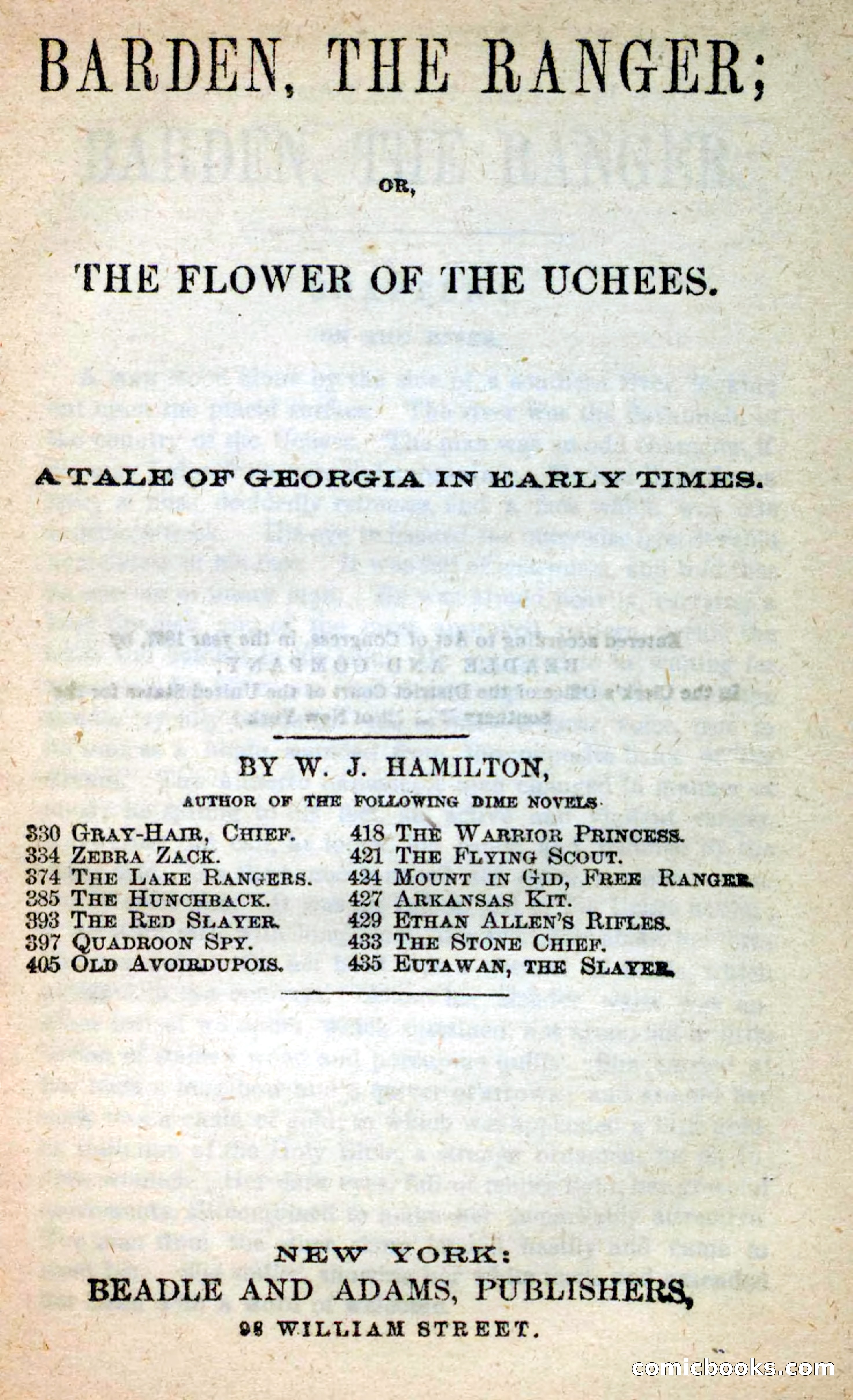 Beadle's New Dime Novels: Barden, the Ranger — page 3 of 92